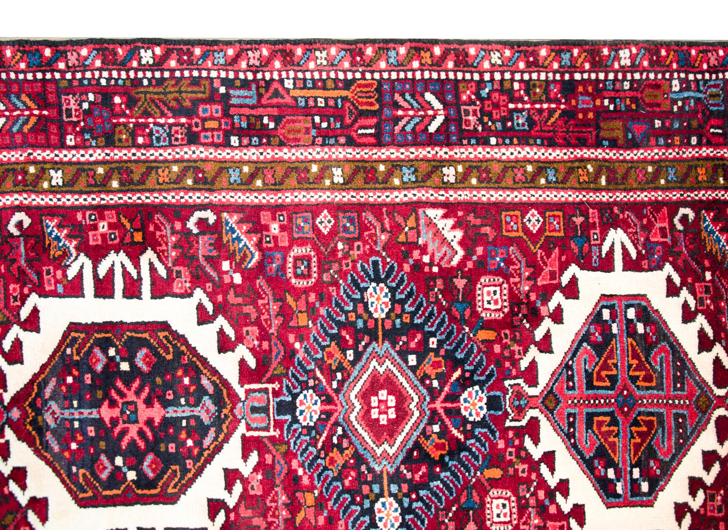 Early 20th Century Persian Heriz Runner For Sale 6