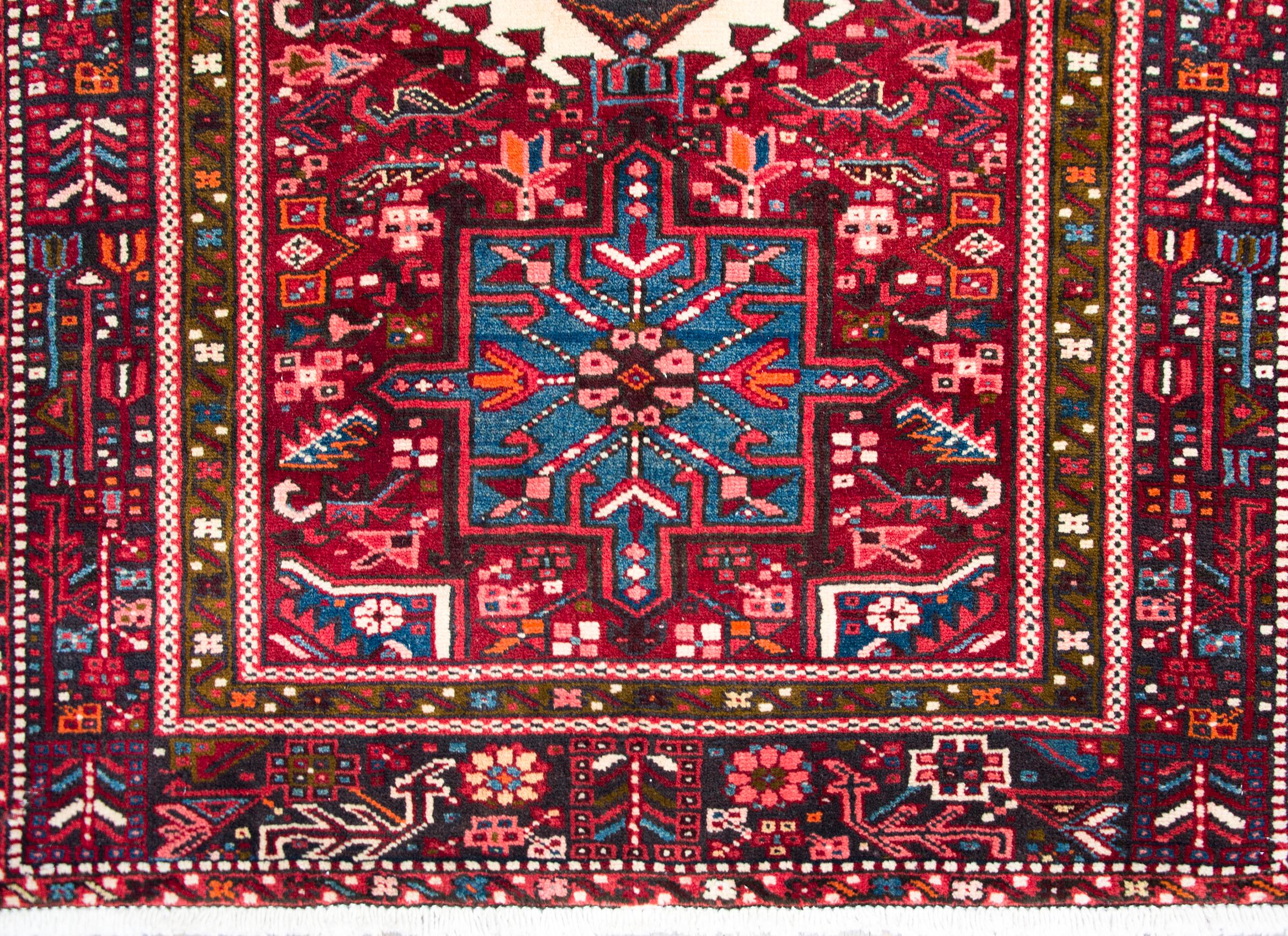 Early 20th Century Persian Heriz Runner For Sale 2