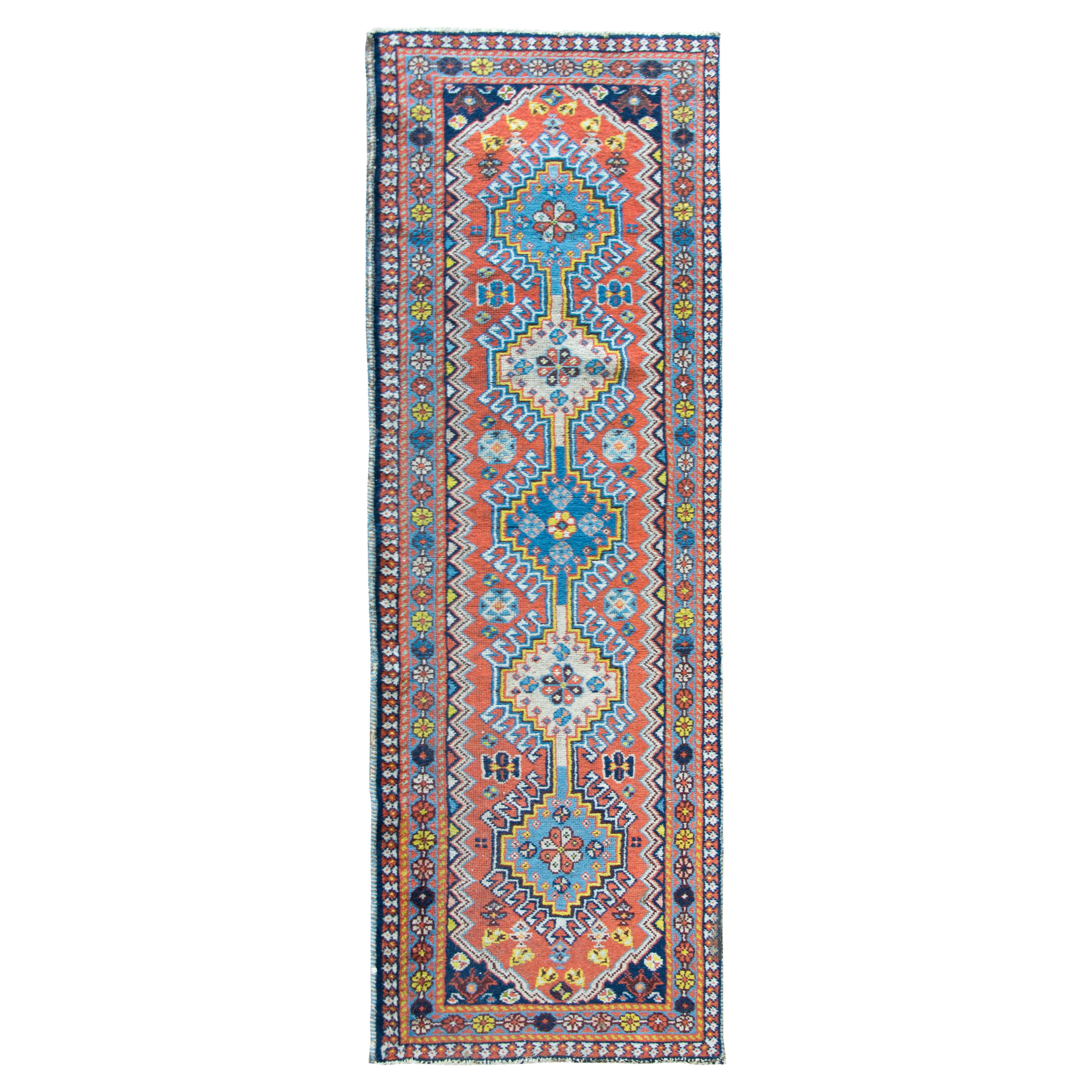 Early 20th Century Persian Heriz Runner