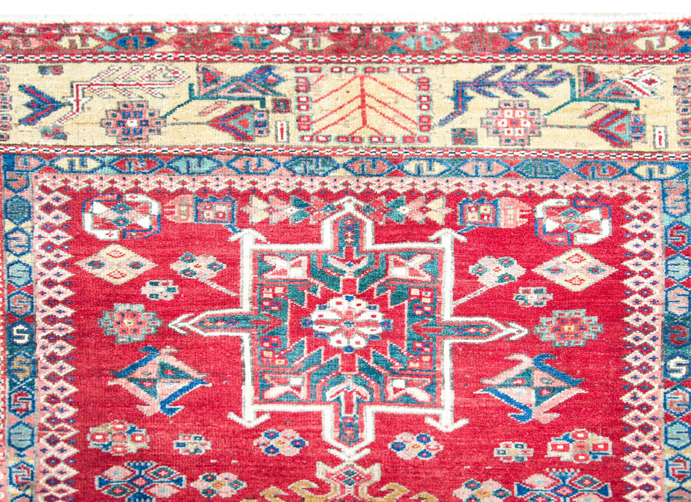 Early 20th Century Persian Karaja Rug For Sale 3