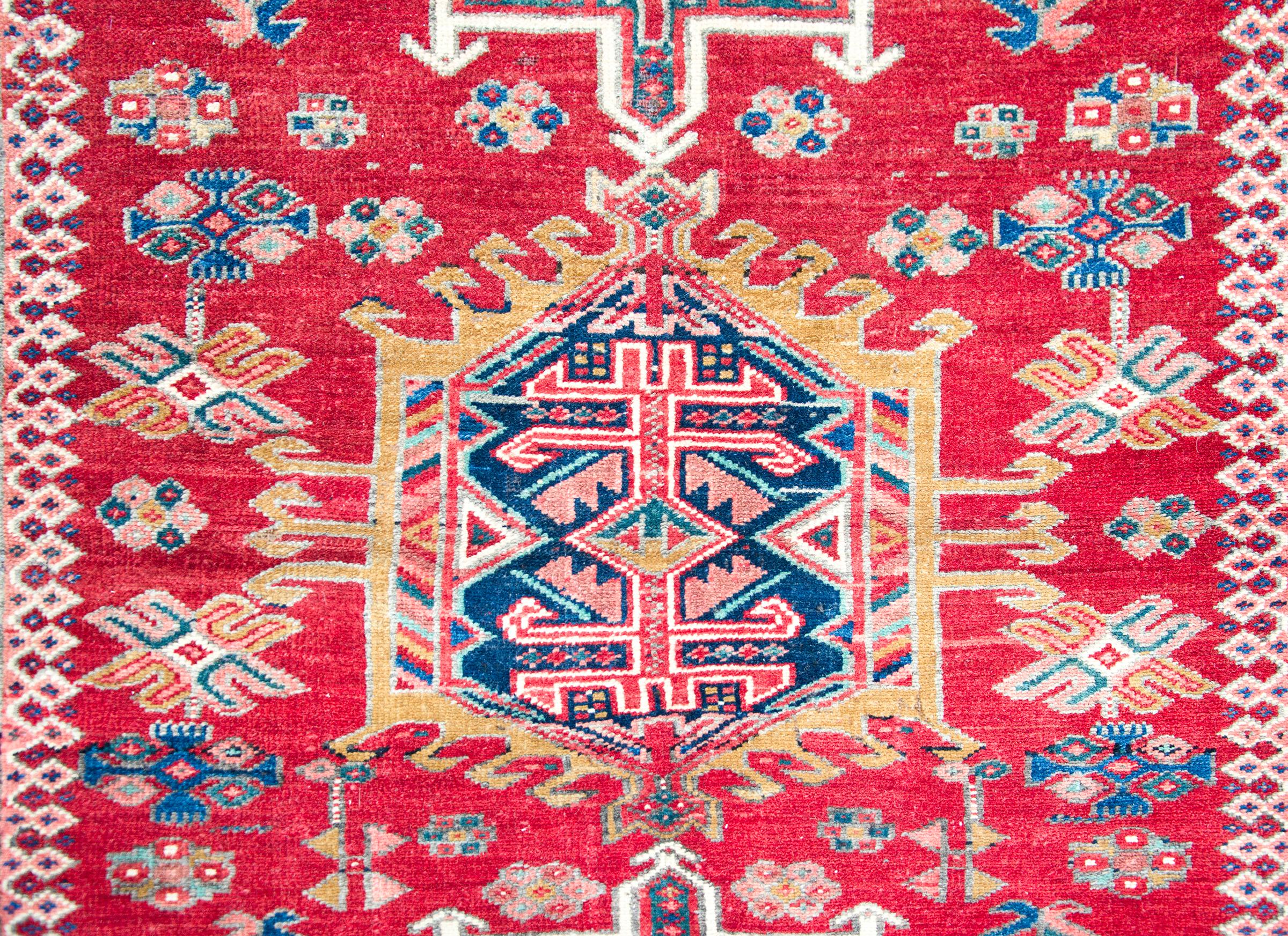 Early 20th Century Persian Karaja Rug For Sale 4