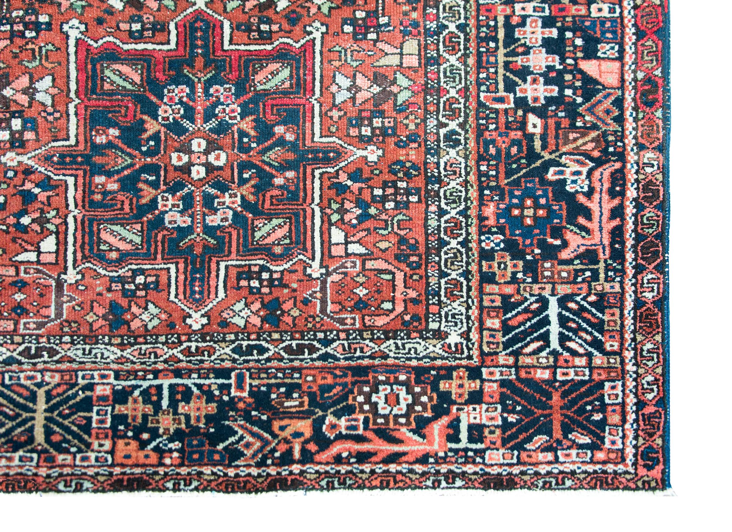Early 20th Century Persian Karaja Rug For Sale 6