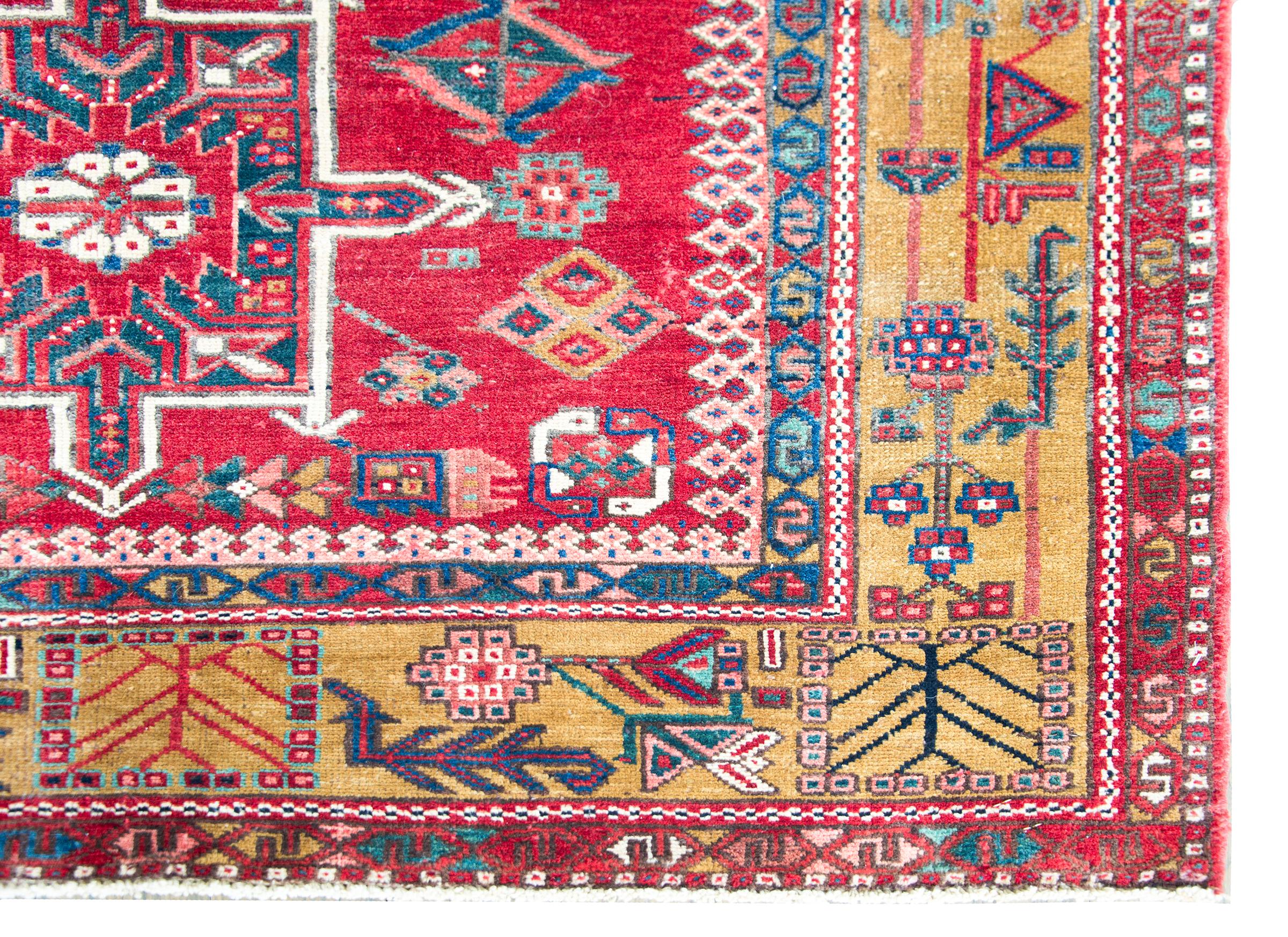 Early 20th Century Persian Karaja Rug For Sale 6