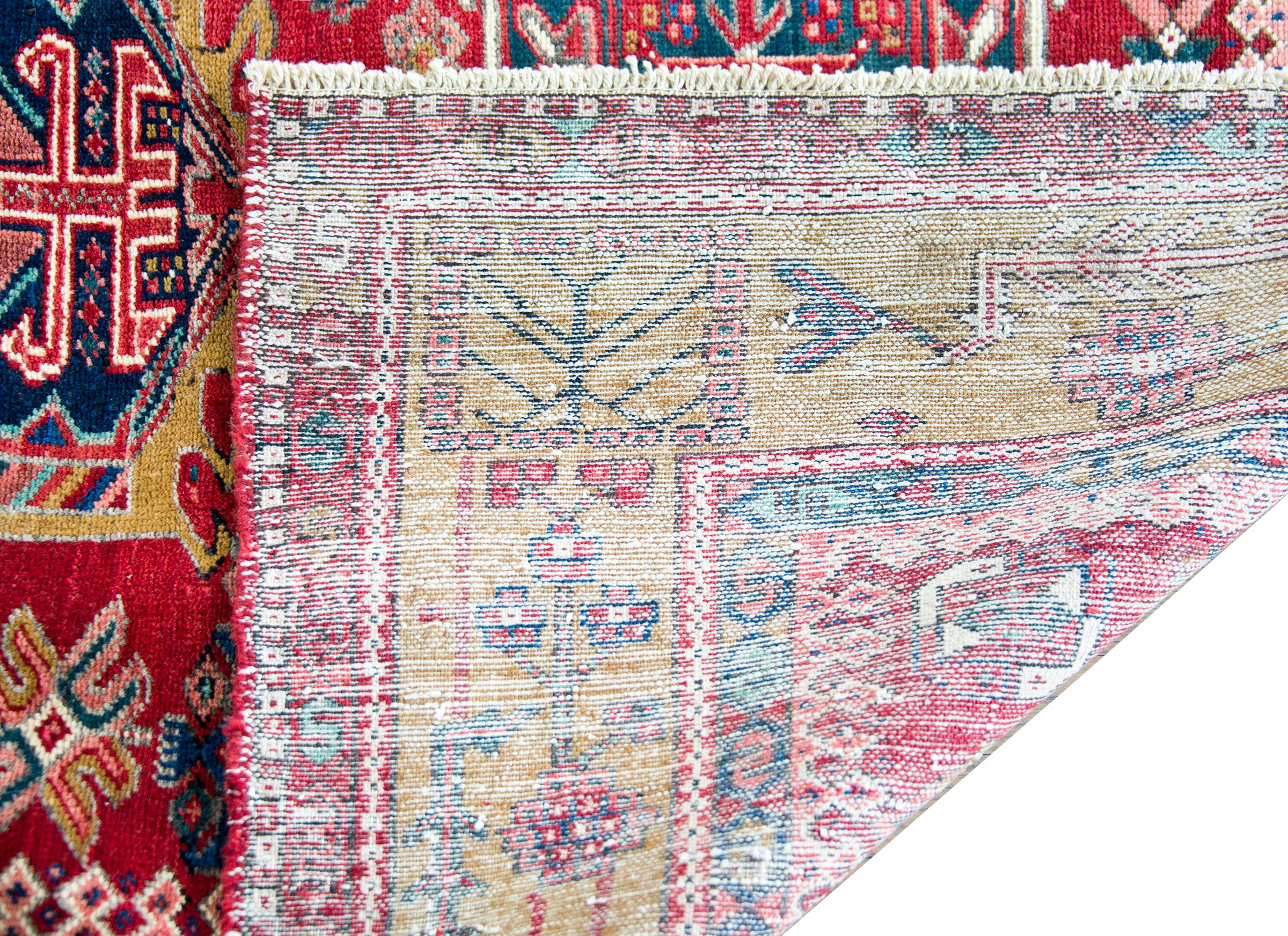 Early 20th Century Persian Karaja Rug For Sale 7