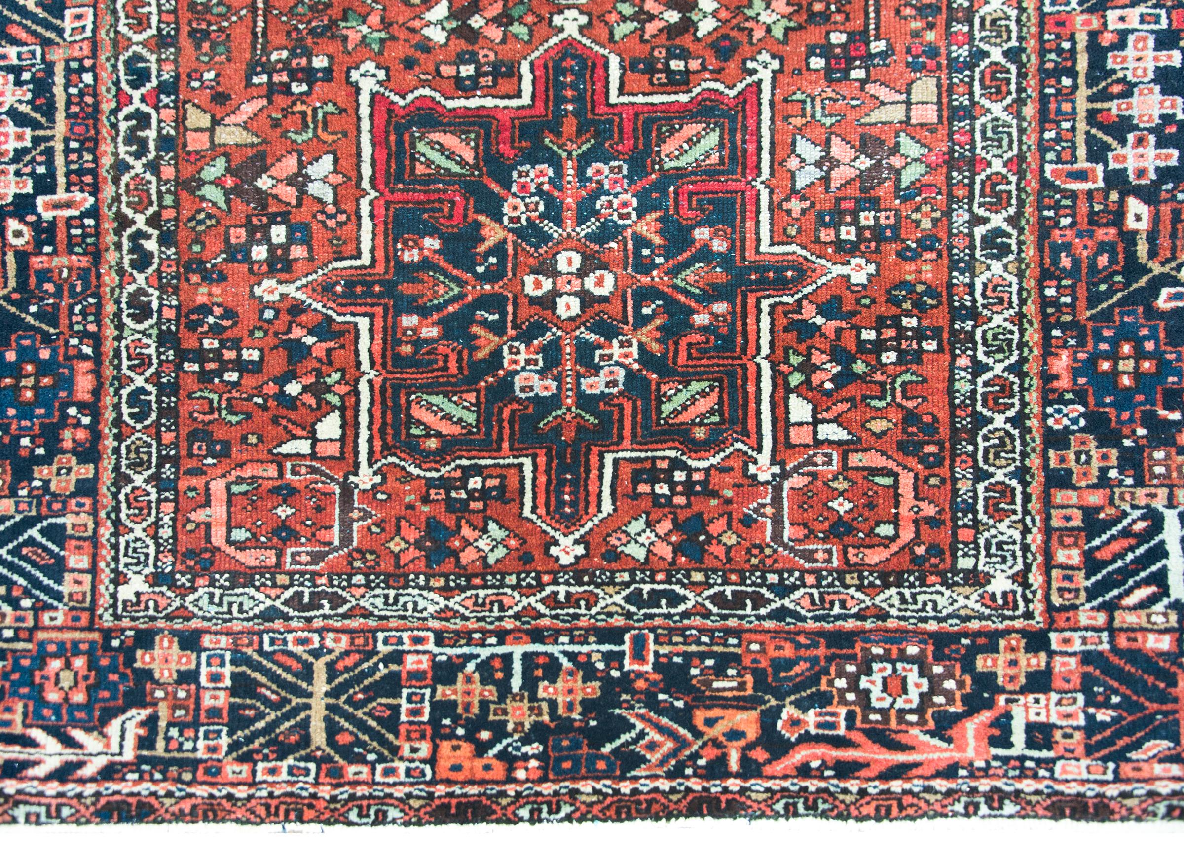 Early 20th Century Persian Karaja Rug For Sale 1