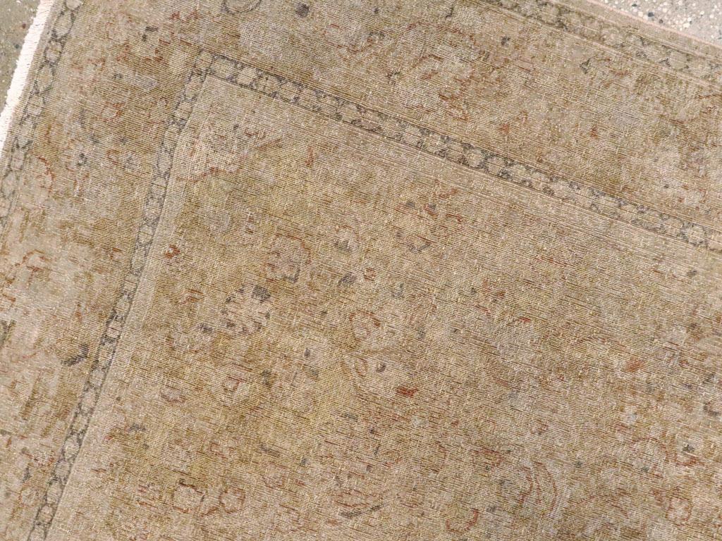 Persischer Kashan-Akzentteppich des frühen 20. Jahrhunderts (Handgeknüpft) im Angebot