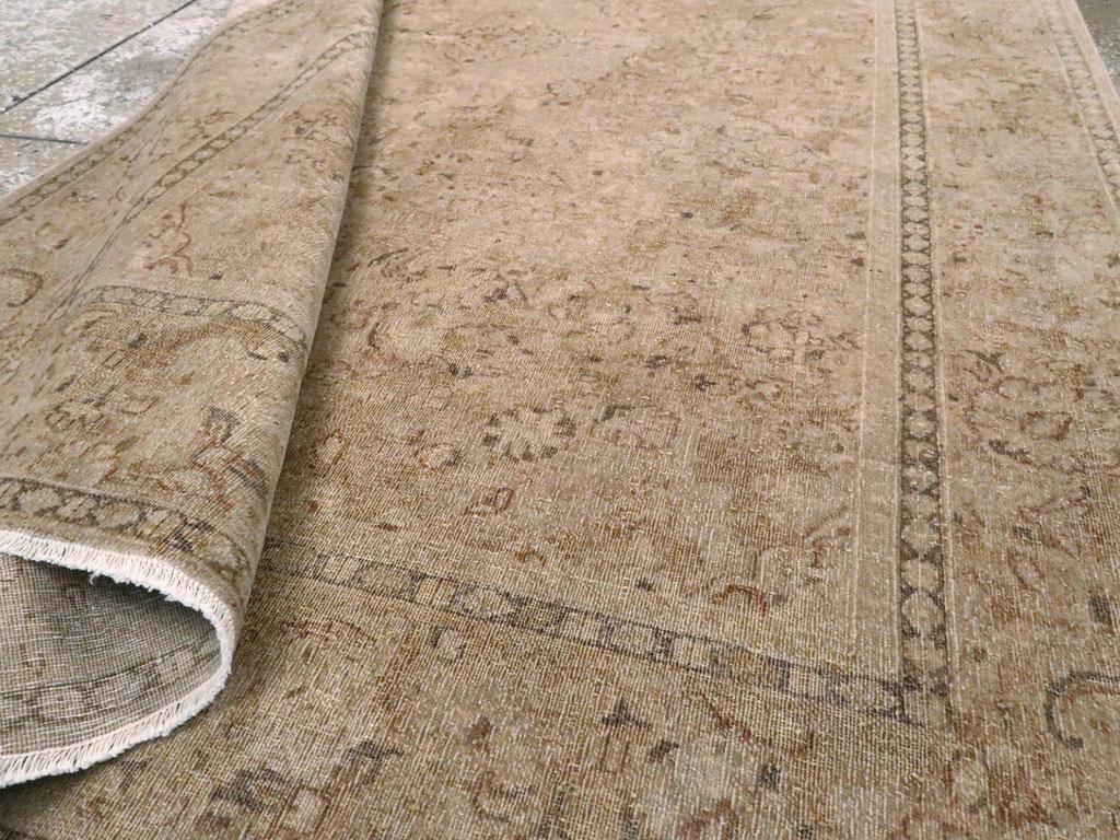 Persischer Kashan-Akzentteppich des frühen 20. Jahrhunderts (Wolle) im Angebot