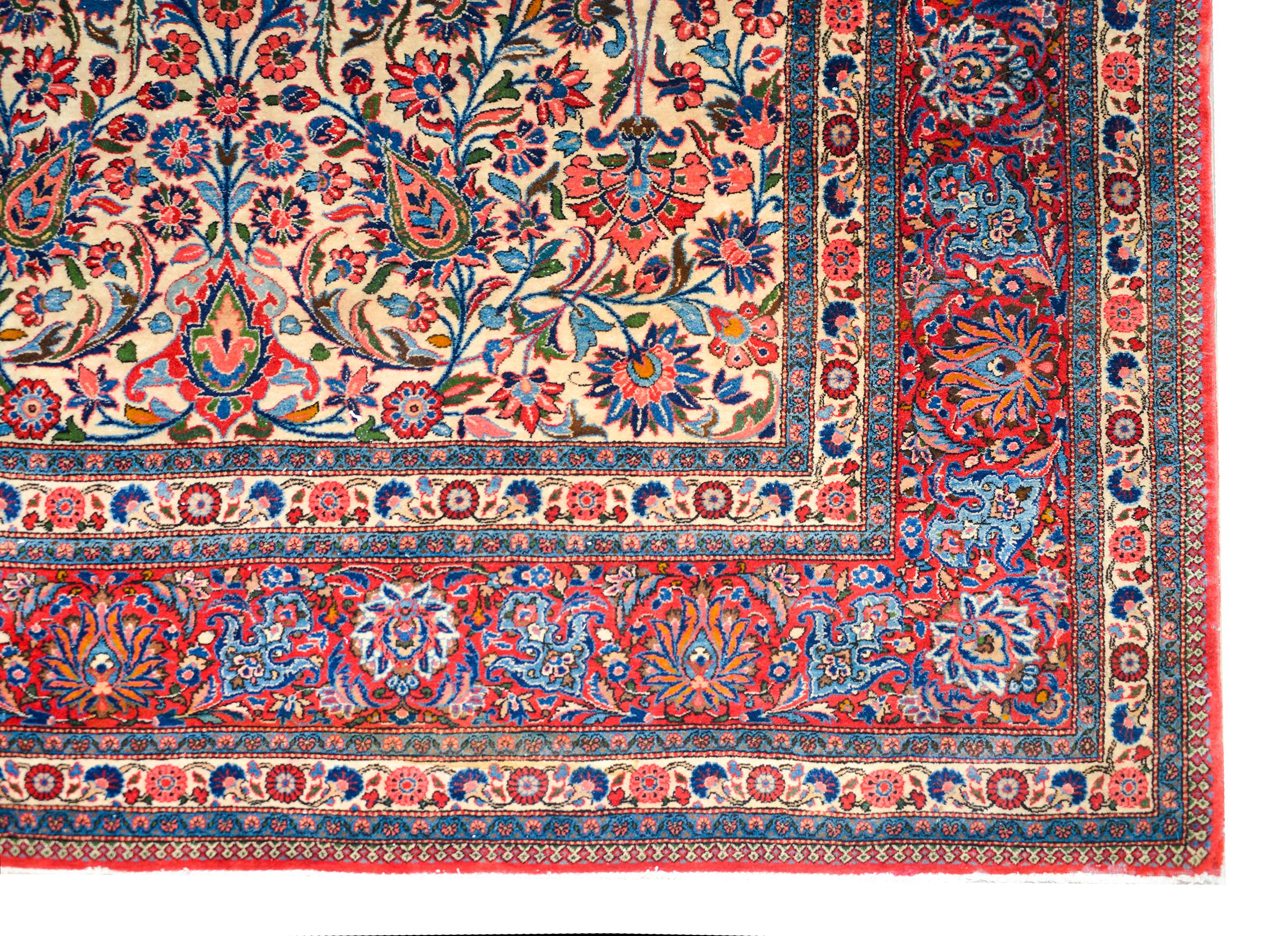 Persischer Kashan-Teppich des frühen 20. Jahrhunderts im Angebot 3