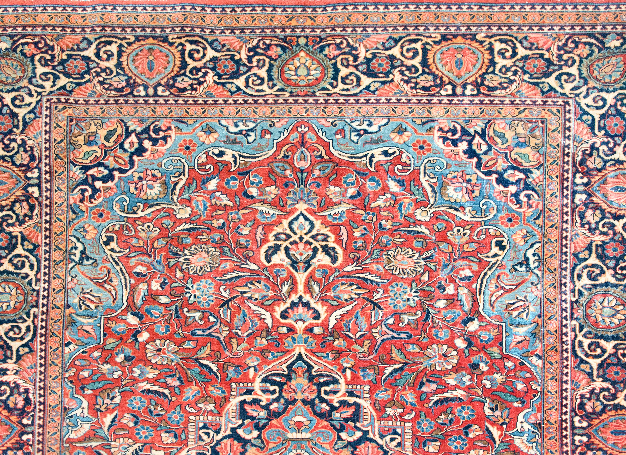 Tappeto persiano Kashan dei primi del Novecento in vendita 3