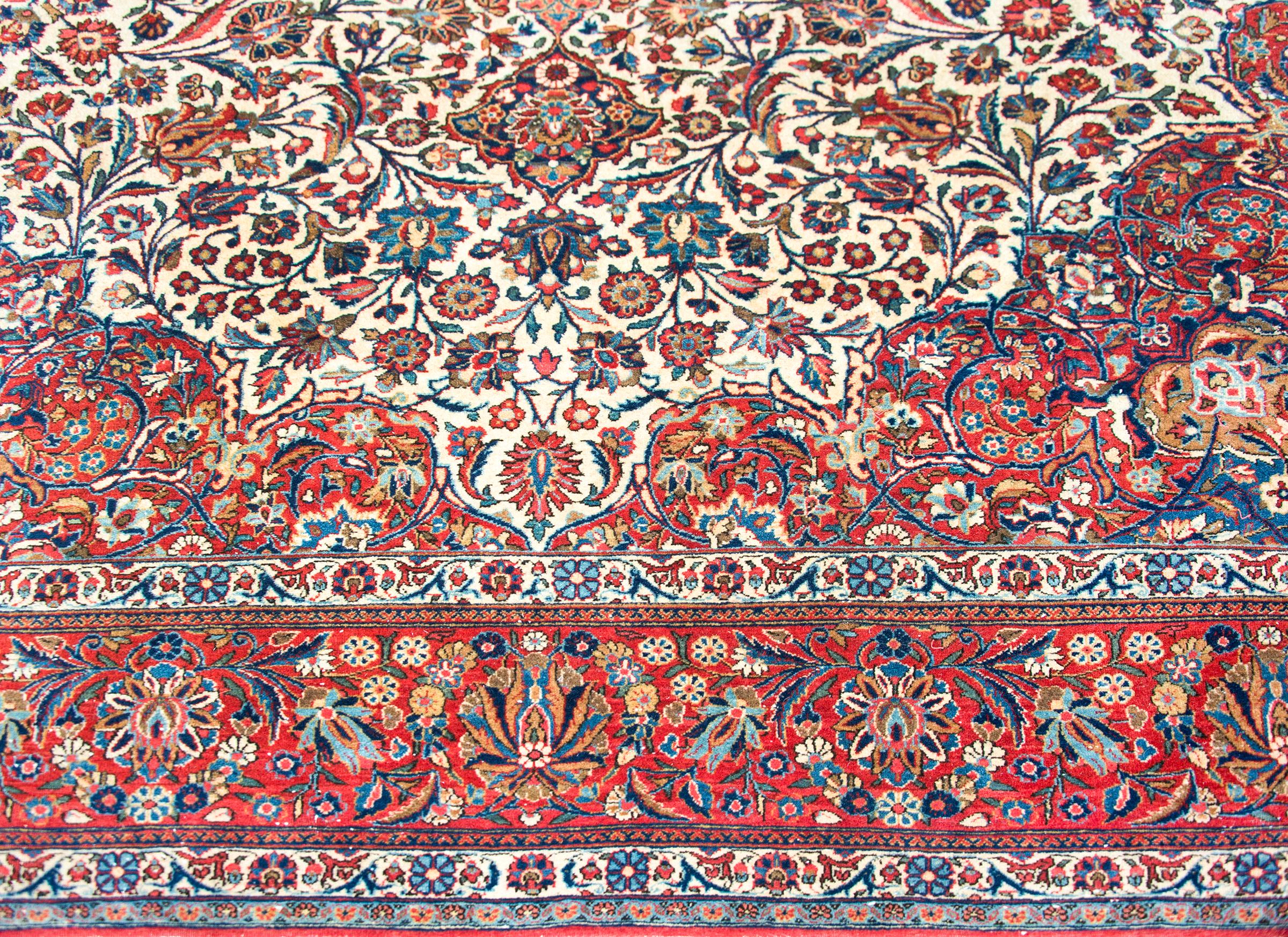 Persischer Kashan-Teppich des frühen 20. Jahrhunderts im Angebot 4