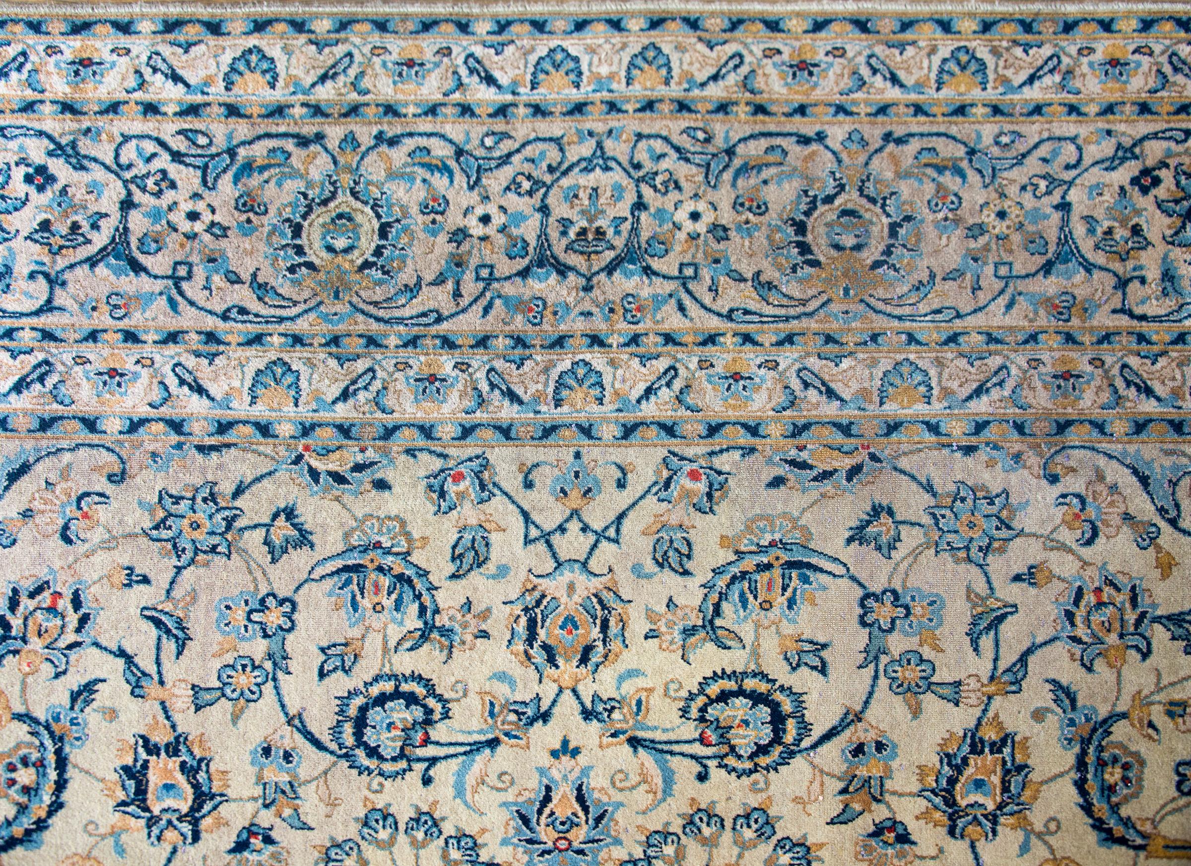 Tapis persan Kashan du début du 20e siècle en vente 4
