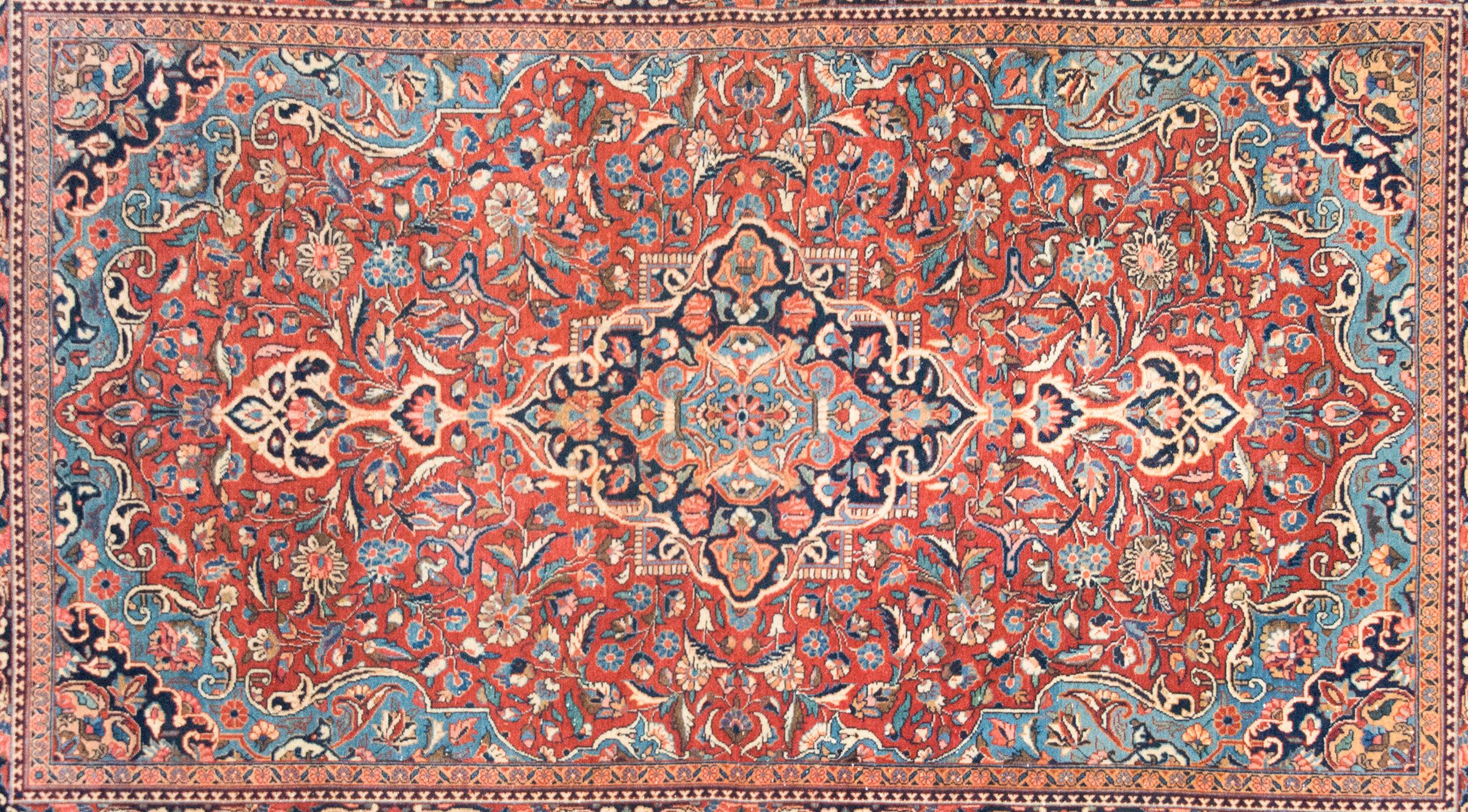 Tappeto persiano Kashan dei primi del Novecento in vendita 4