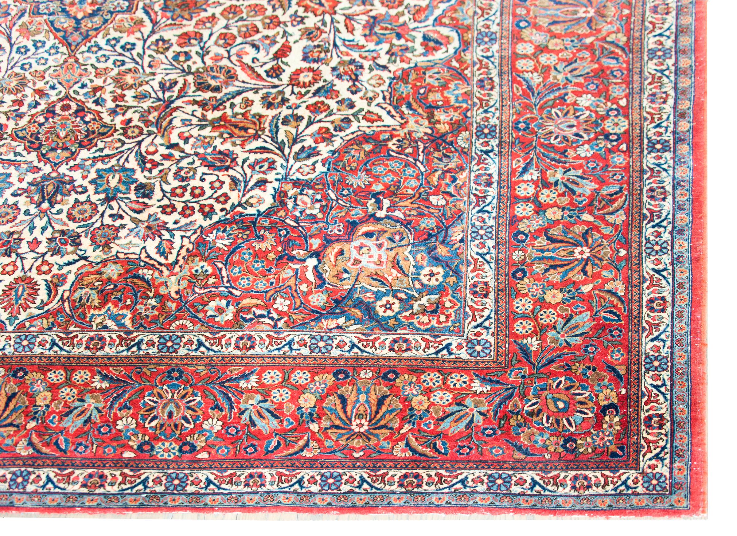 Persischer Kashan-Teppich des frühen 20. Jahrhunderts im Angebot 5