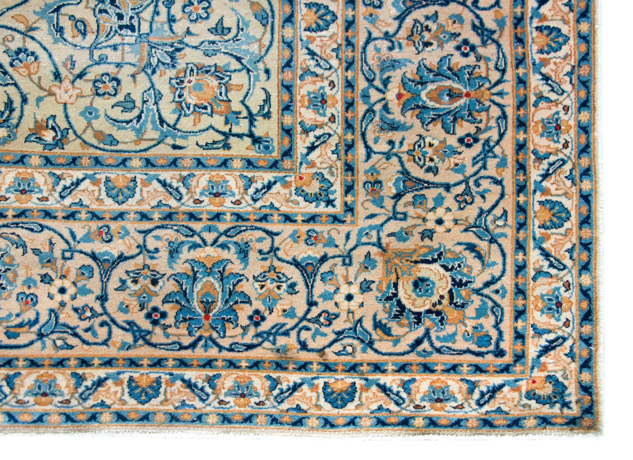 Tapis persan Kashan du début du 20e siècle en vente 5