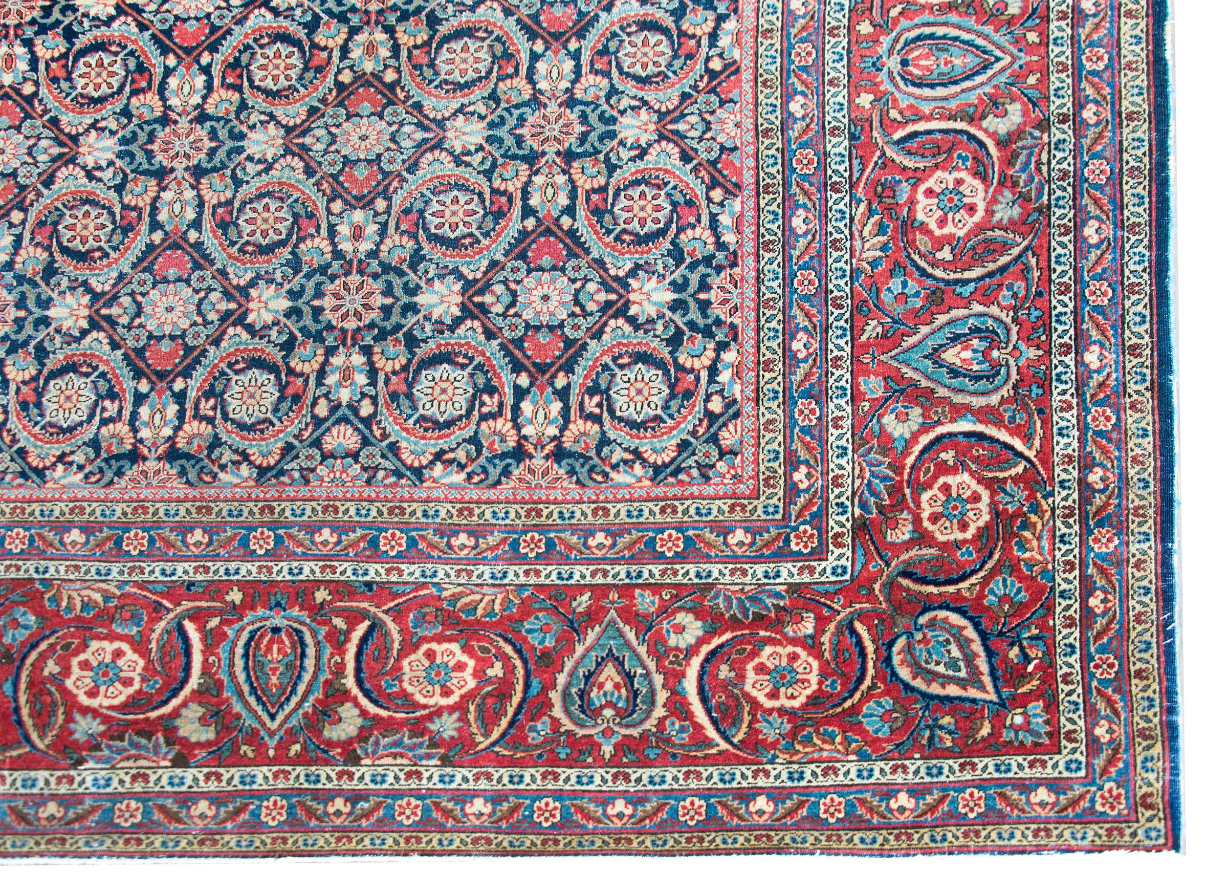 Early 20th Century Persian Kashan Rug For Sale 8