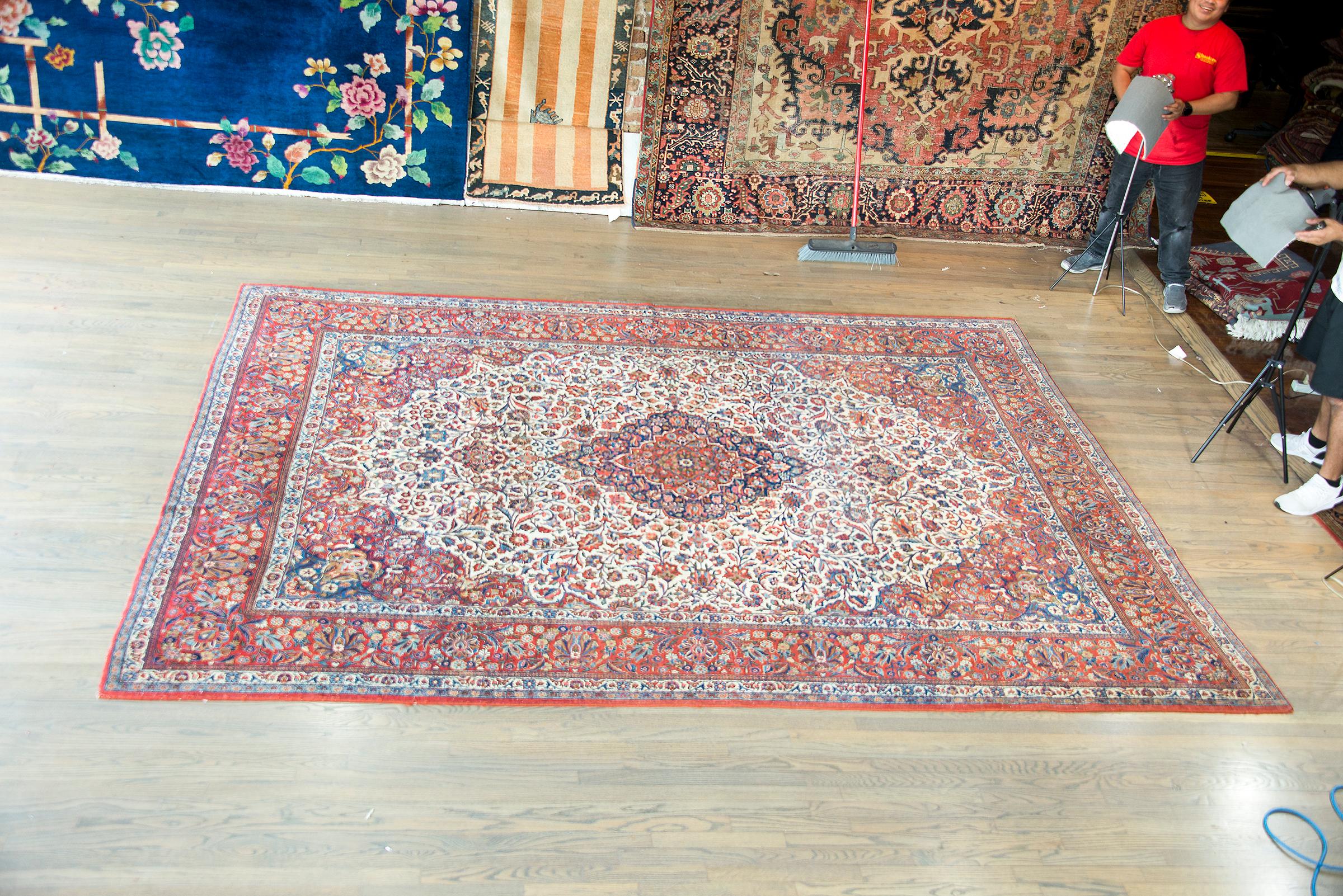 Persischer Kashan-Teppich des frühen 20. Jahrhunderts im Angebot 7