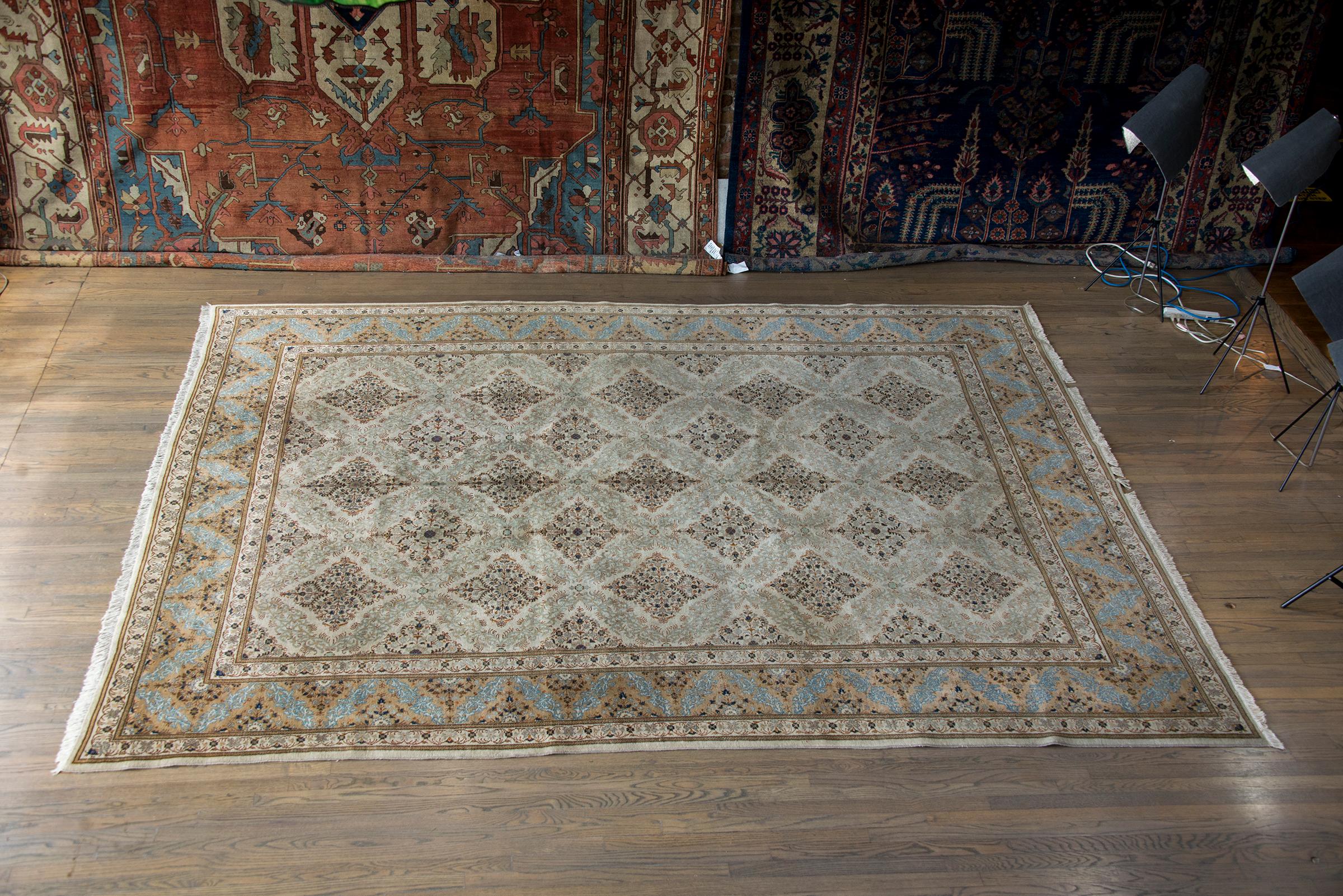 Alfombra persa kashan de principios del siglo XX en venta 6