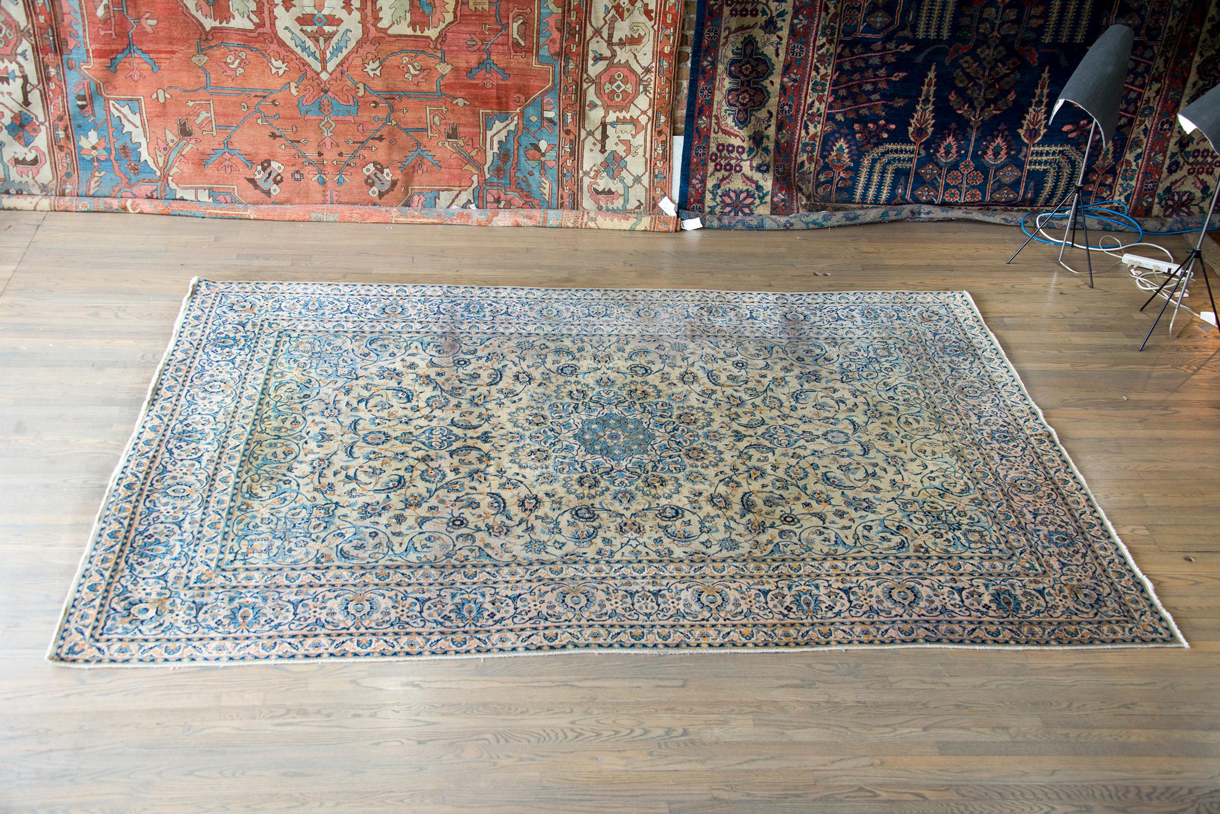 Tapis persan Kashan du début du 20e siècle en vente 7