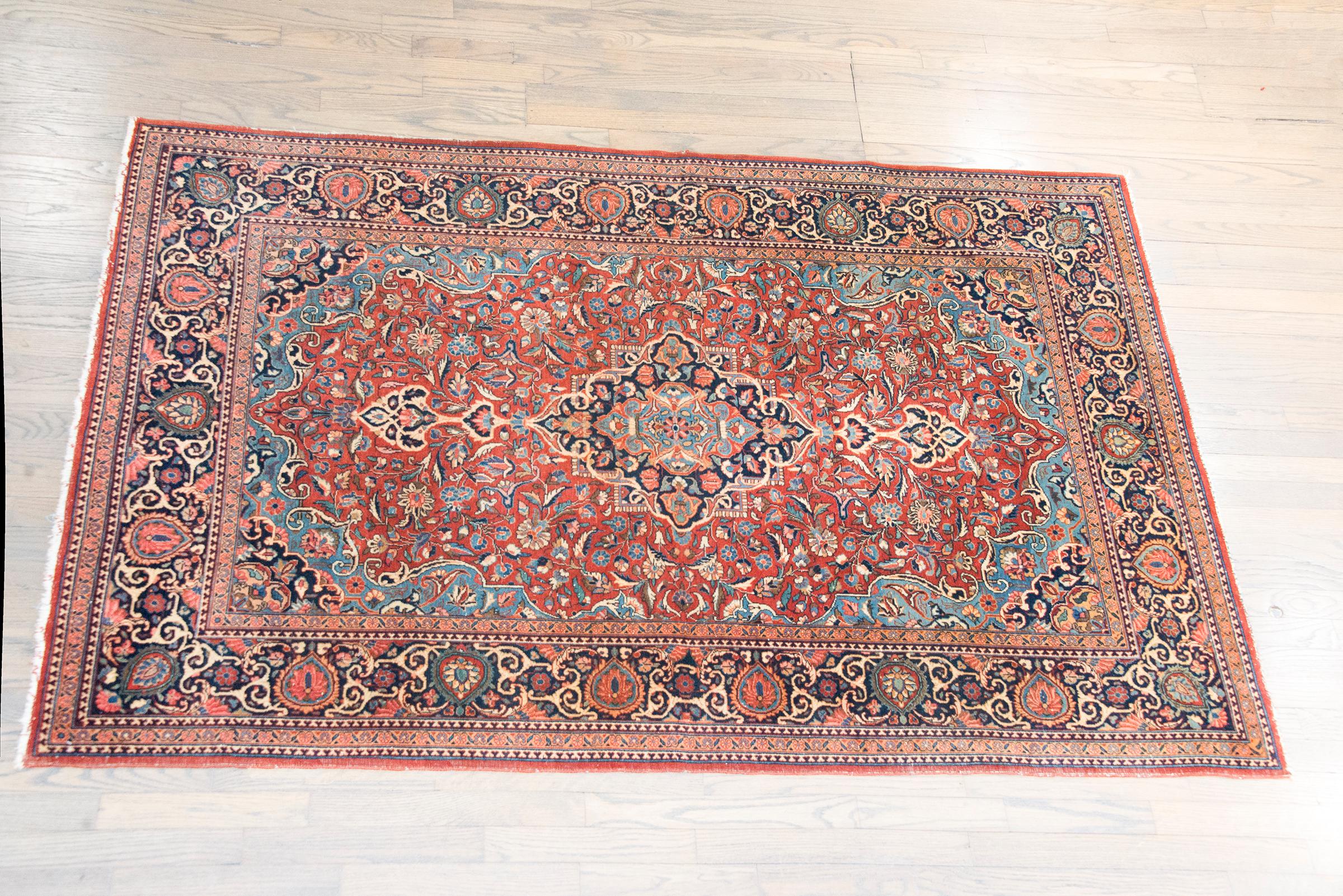 Tappeto persiano Kashan dei primi del Novecento in vendita 9