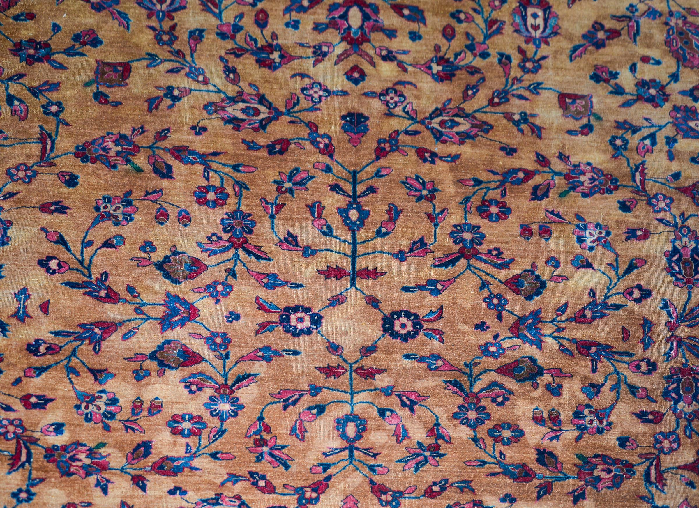 Persischer Kashan-Teppich des frühen 20. Jahrhunderts (Kaschan) im Angebot