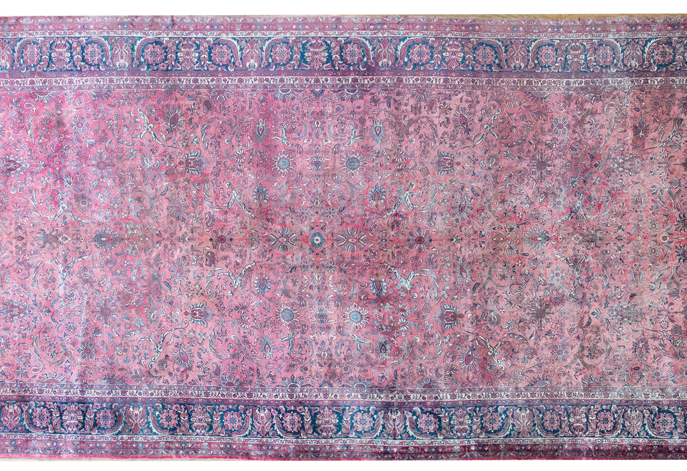 Persiano Tappeto persiano Kashan dei primi del Novecento in vendita