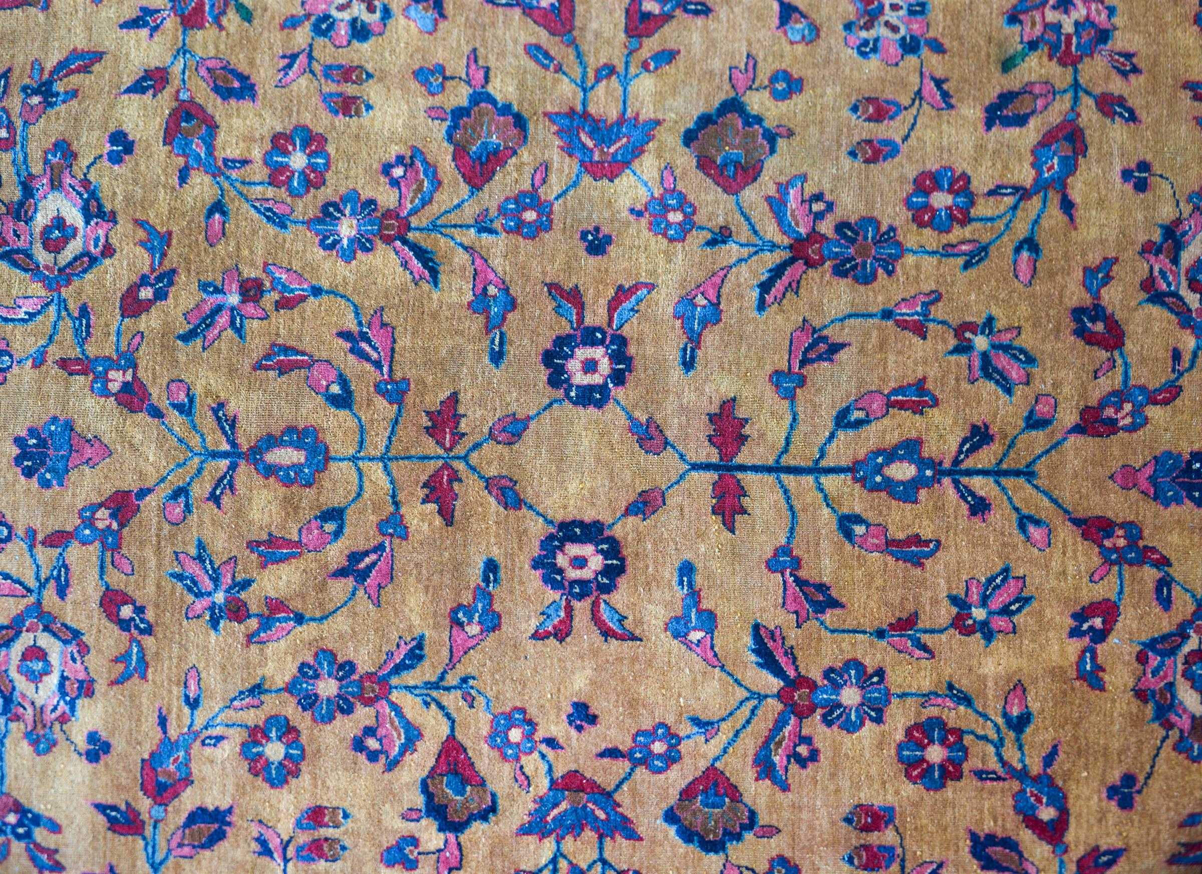 Persischer Kashan-Teppich des frühen 20. Jahrhunderts (Handgeknüpft) im Angebot