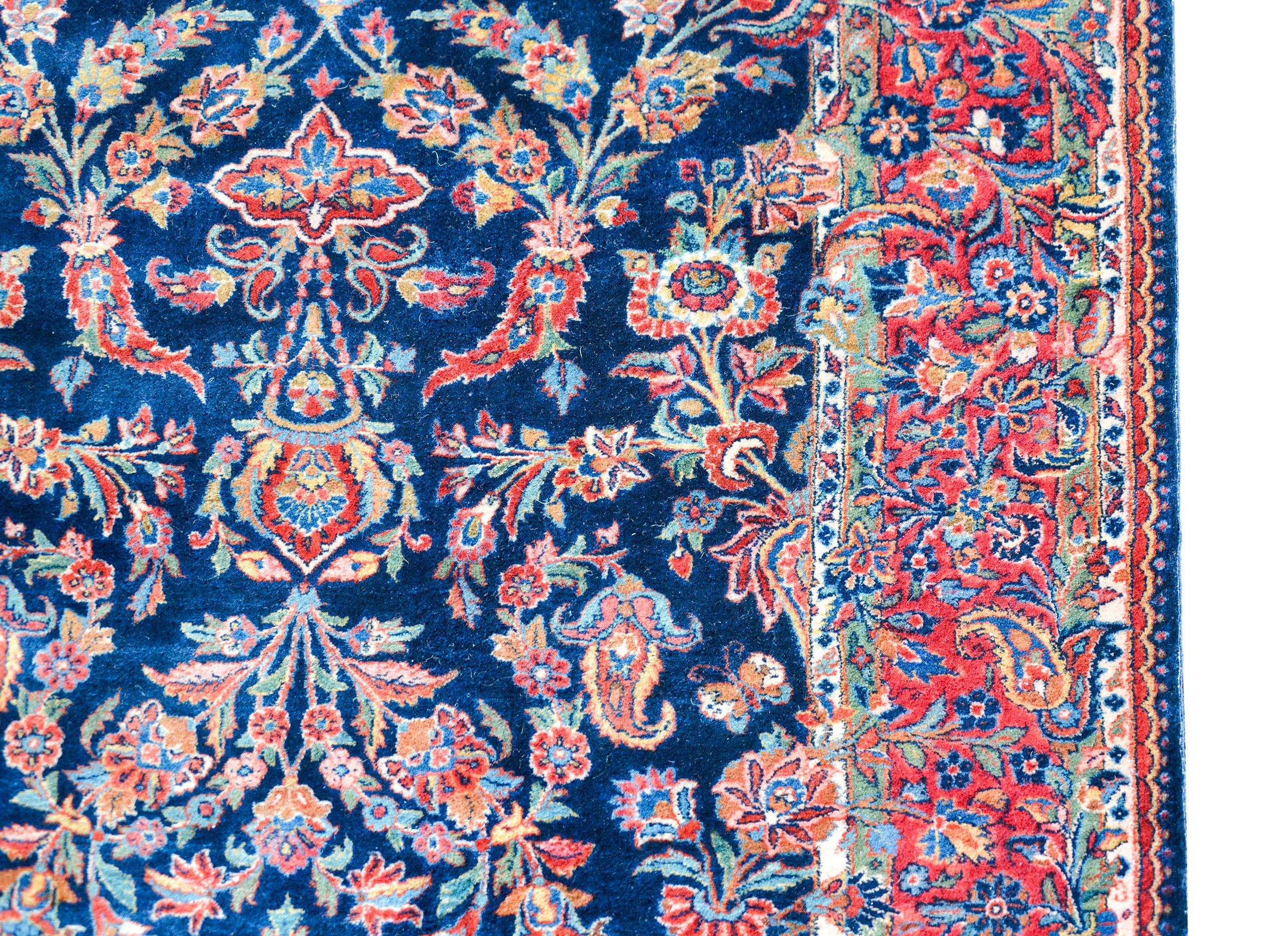 Persischer Kashan-Teppich des frühen 20. Jahrhunderts im Zustand „Gut“ im Angebot in Chicago, IL