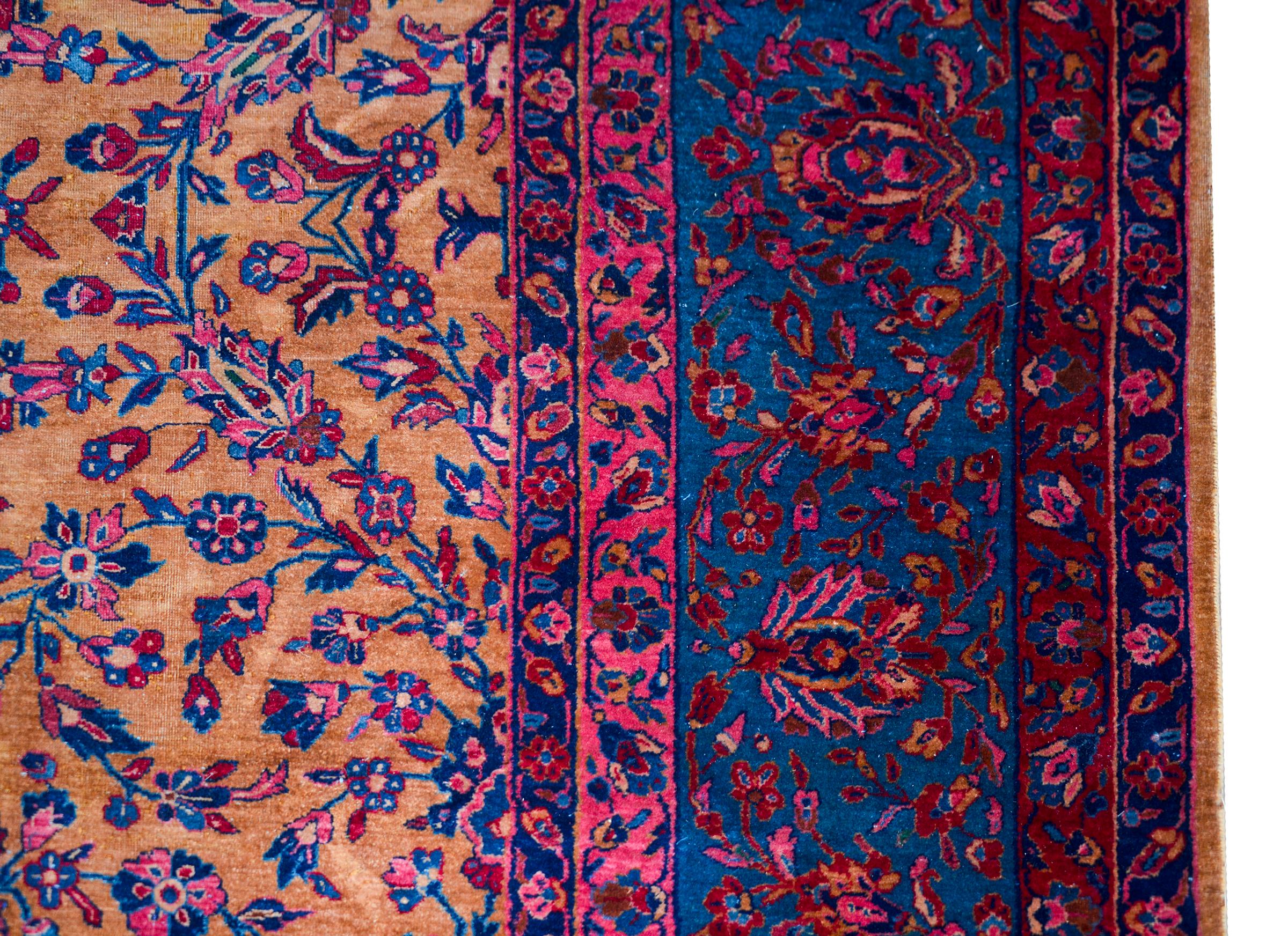 Persischer Kashan-Teppich des frühen 20. Jahrhunderts (Frühes 20. Jahrhundert) im Angebot