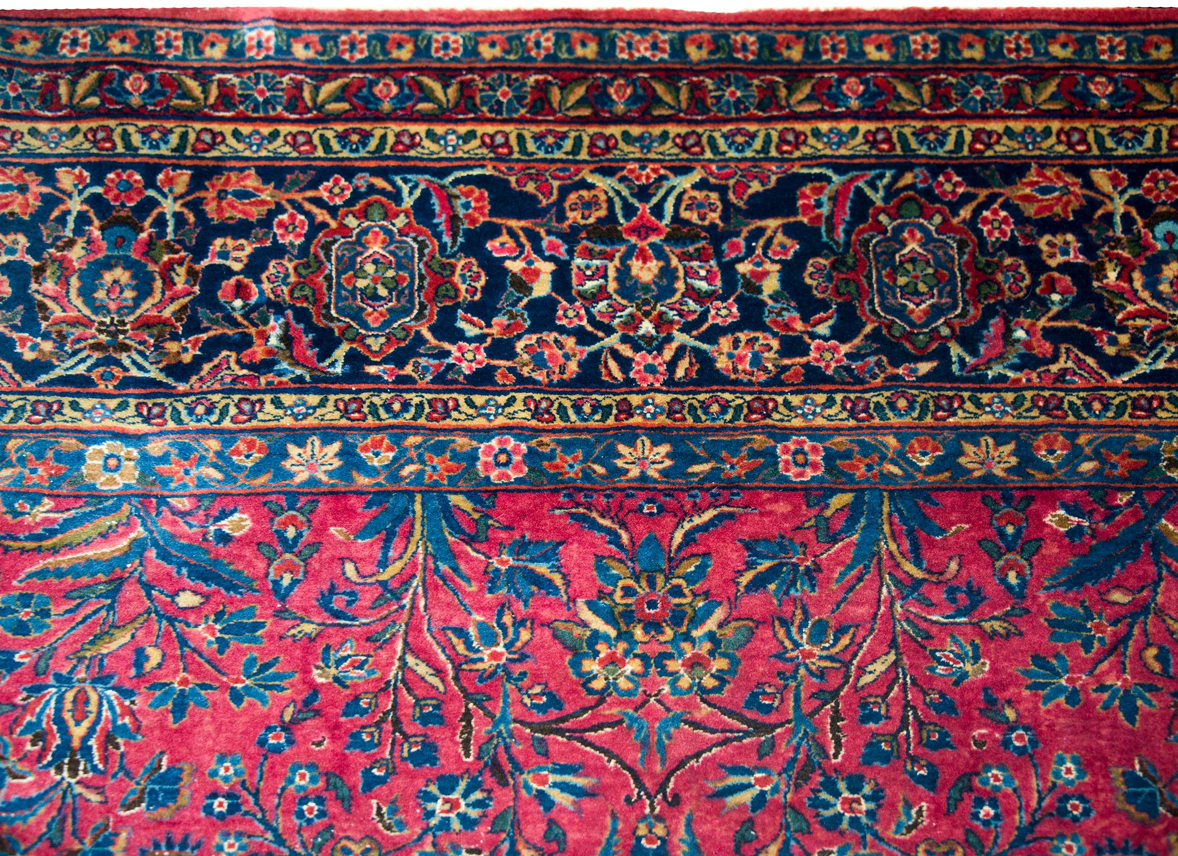 Early 20th Century Persian Kashan Rug For Sale 2