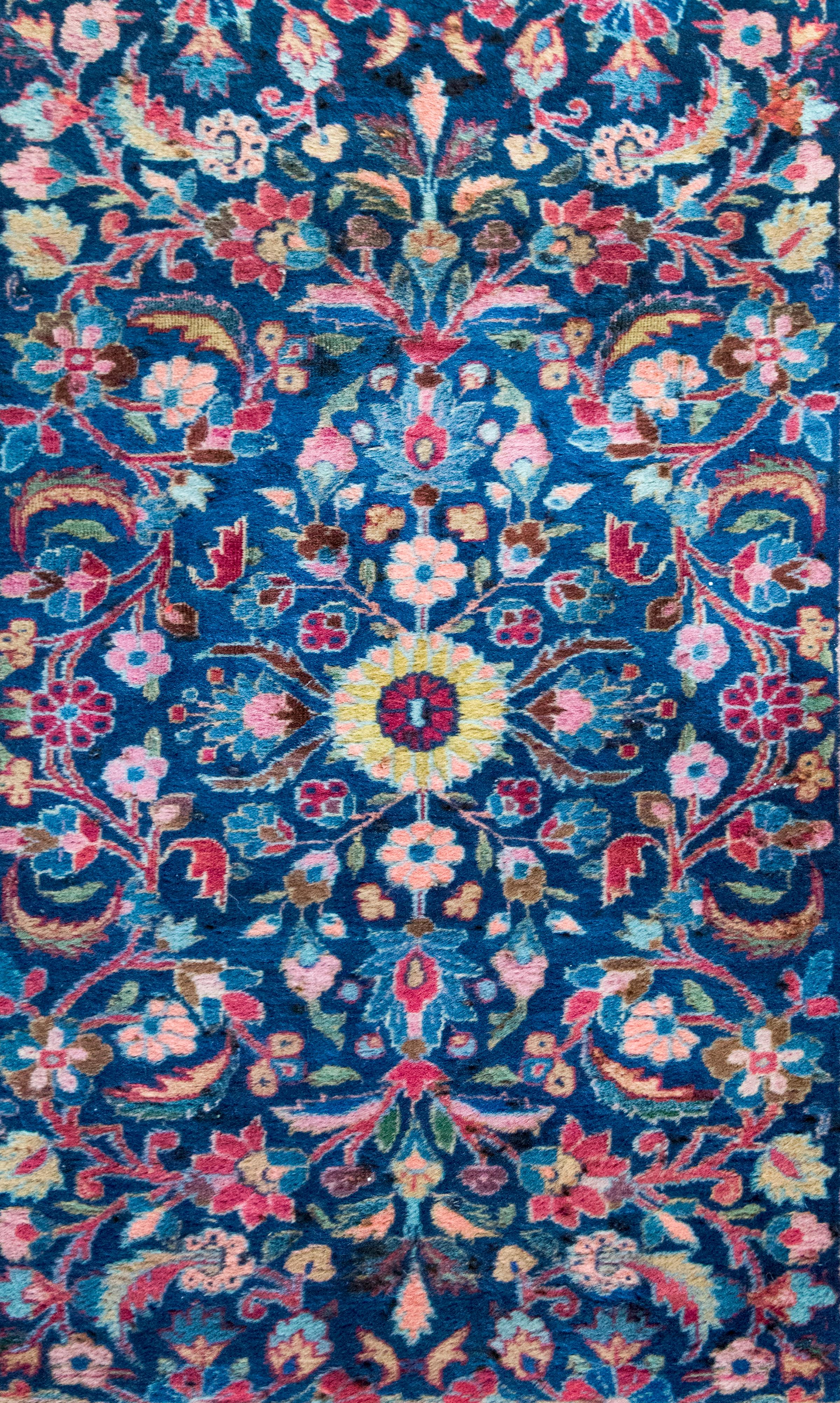 Lana Tappeto persiano Kashan dei primi del Novecento in vendita