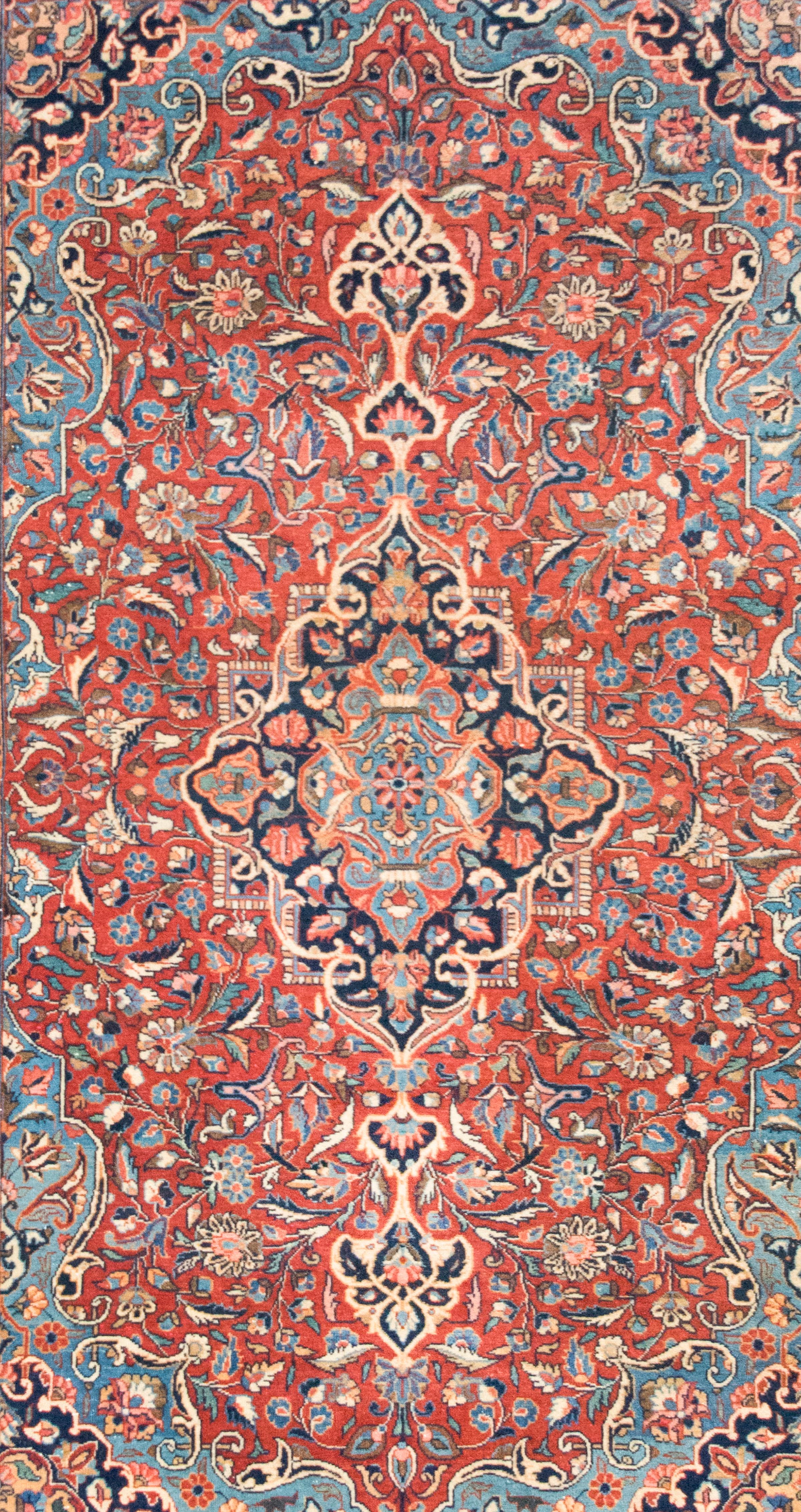 Lana Tappeto persiano Kashan dei primi del Novecento in vendita
