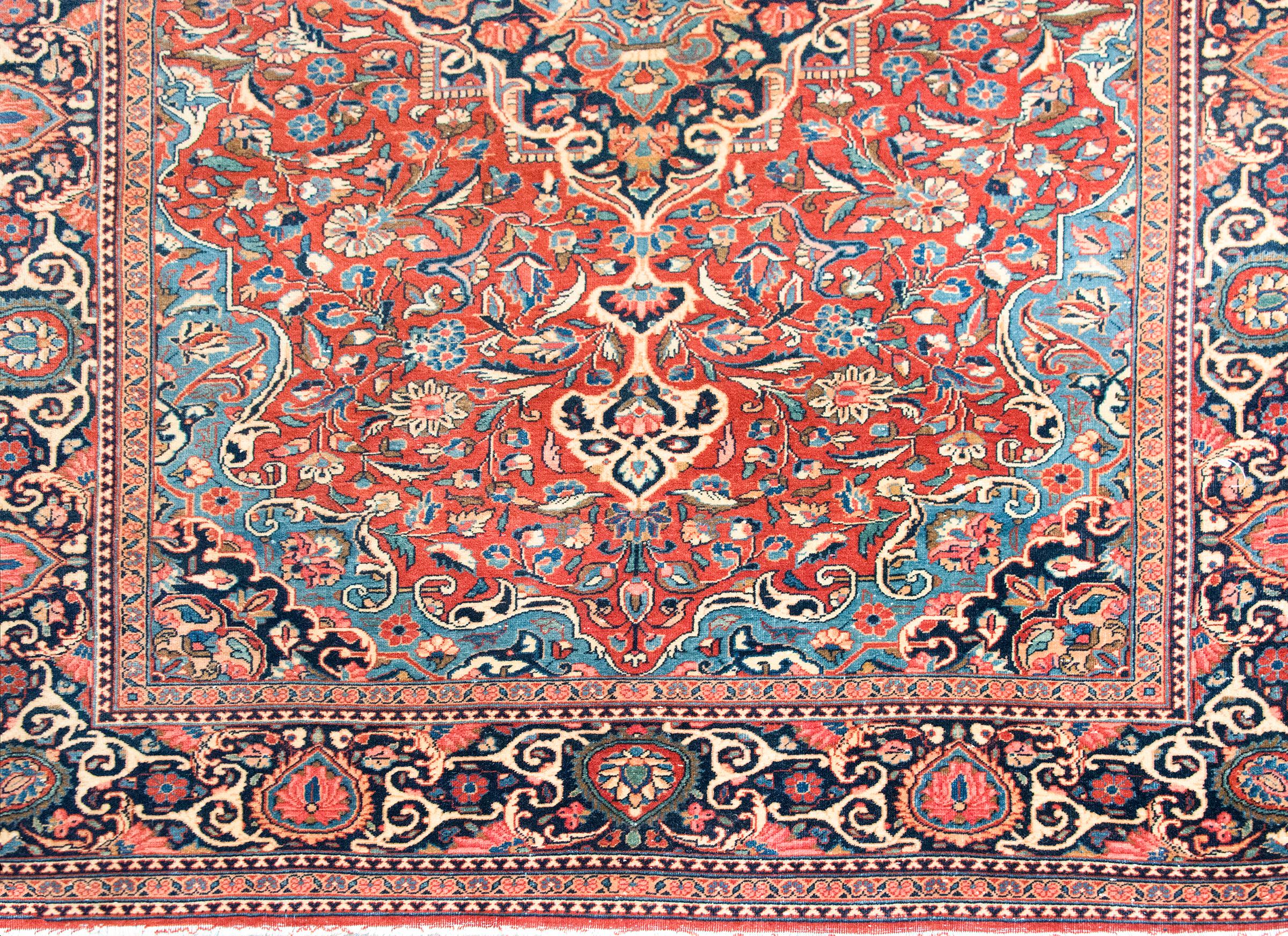 Tappeto persiano Kashan dei primi del Novecento in vendita 1
