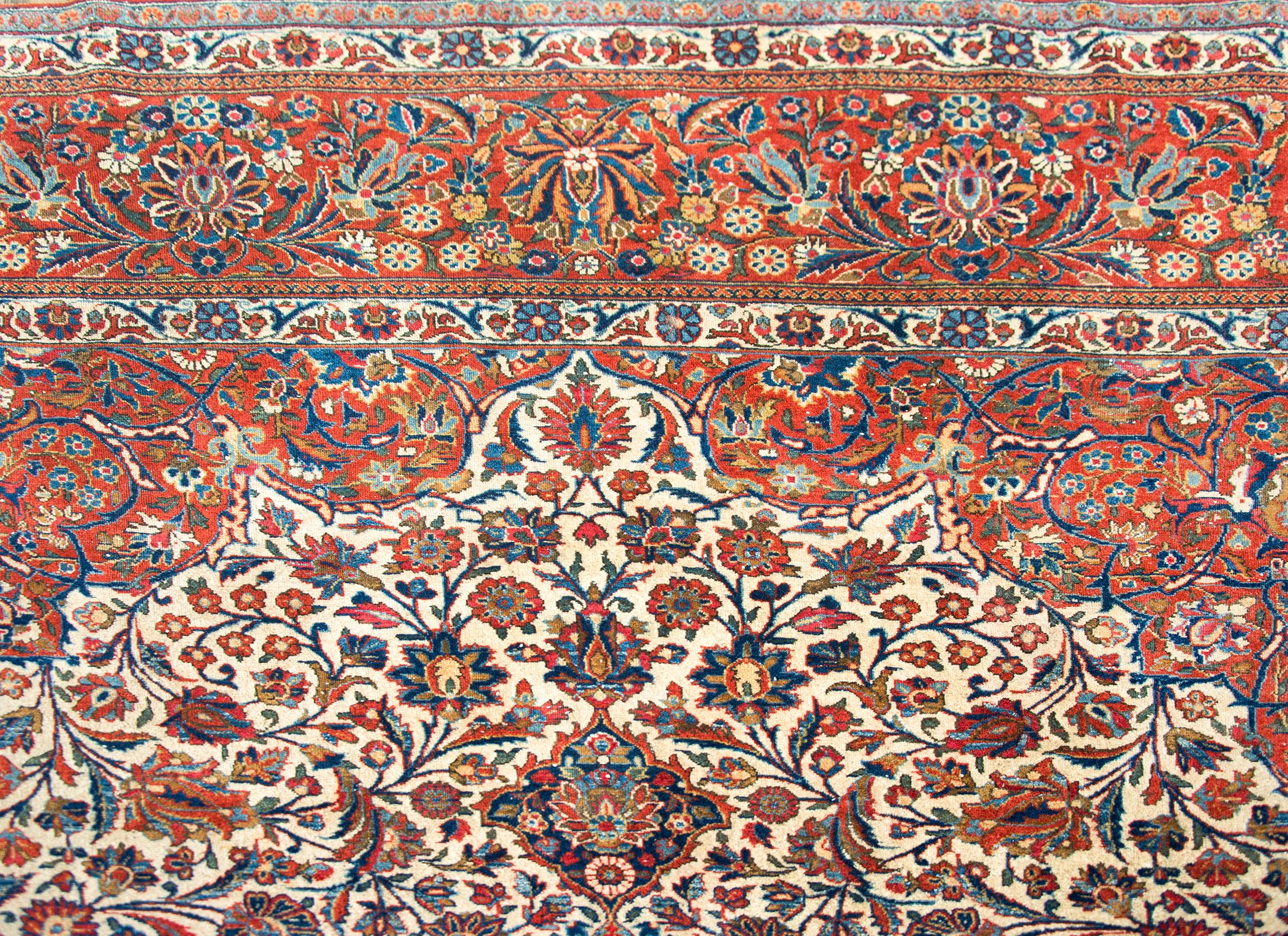 Persischer Kashan-Teppich des frühen 20. Jahrhunderts im Angebot 2