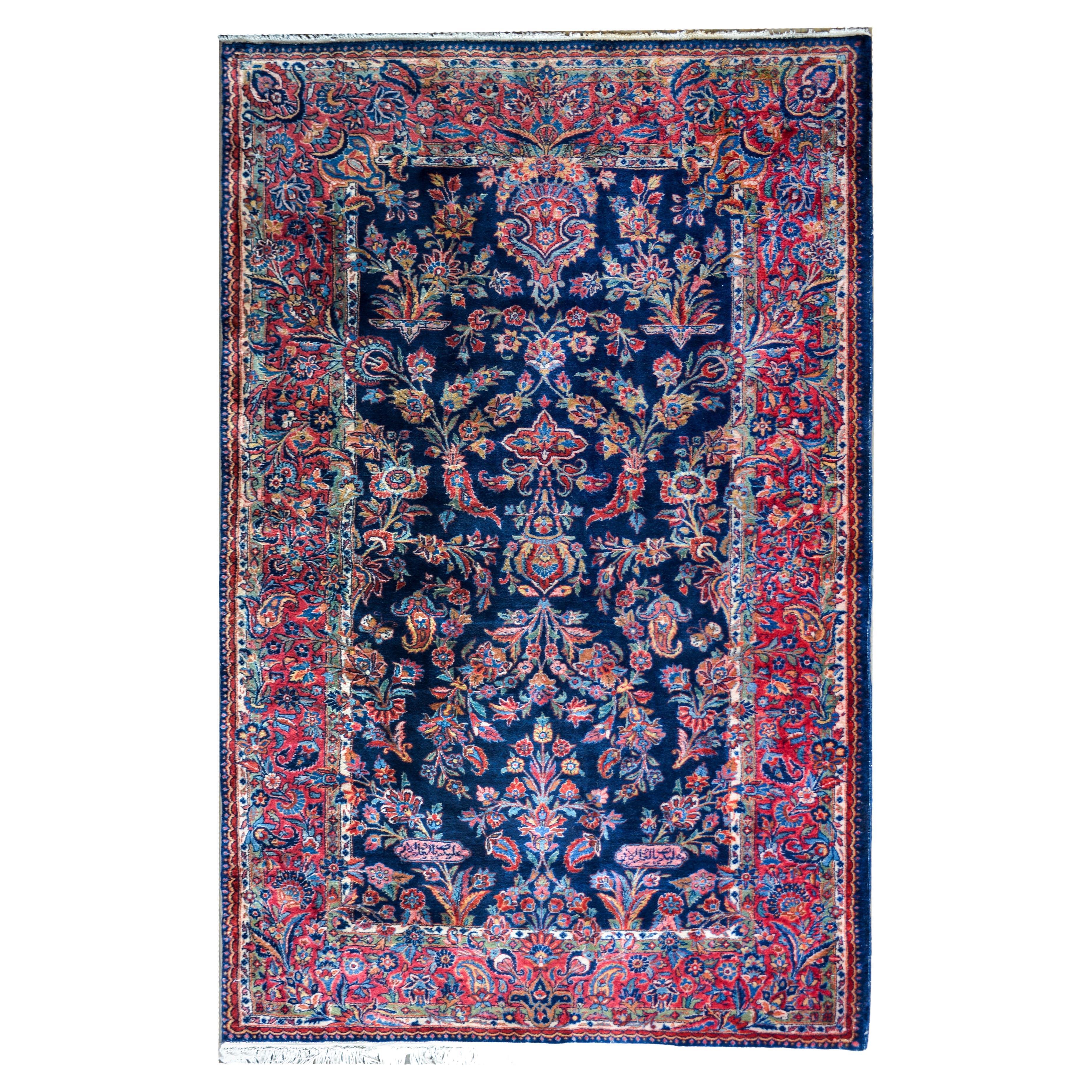 Early 20th Century Persian Kashan Rug For Sale