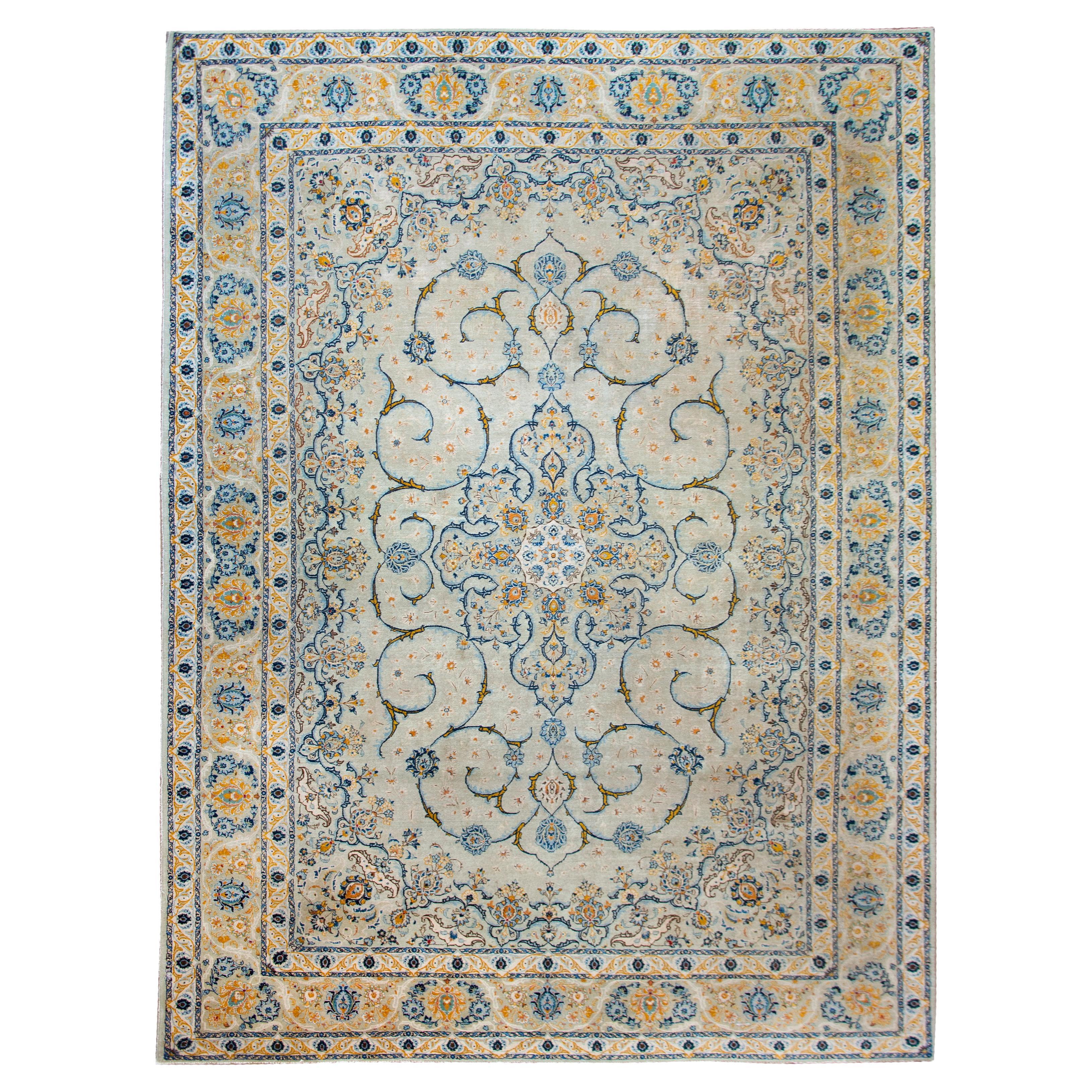 Tappeto Kashan persiano dei primi del Novecento