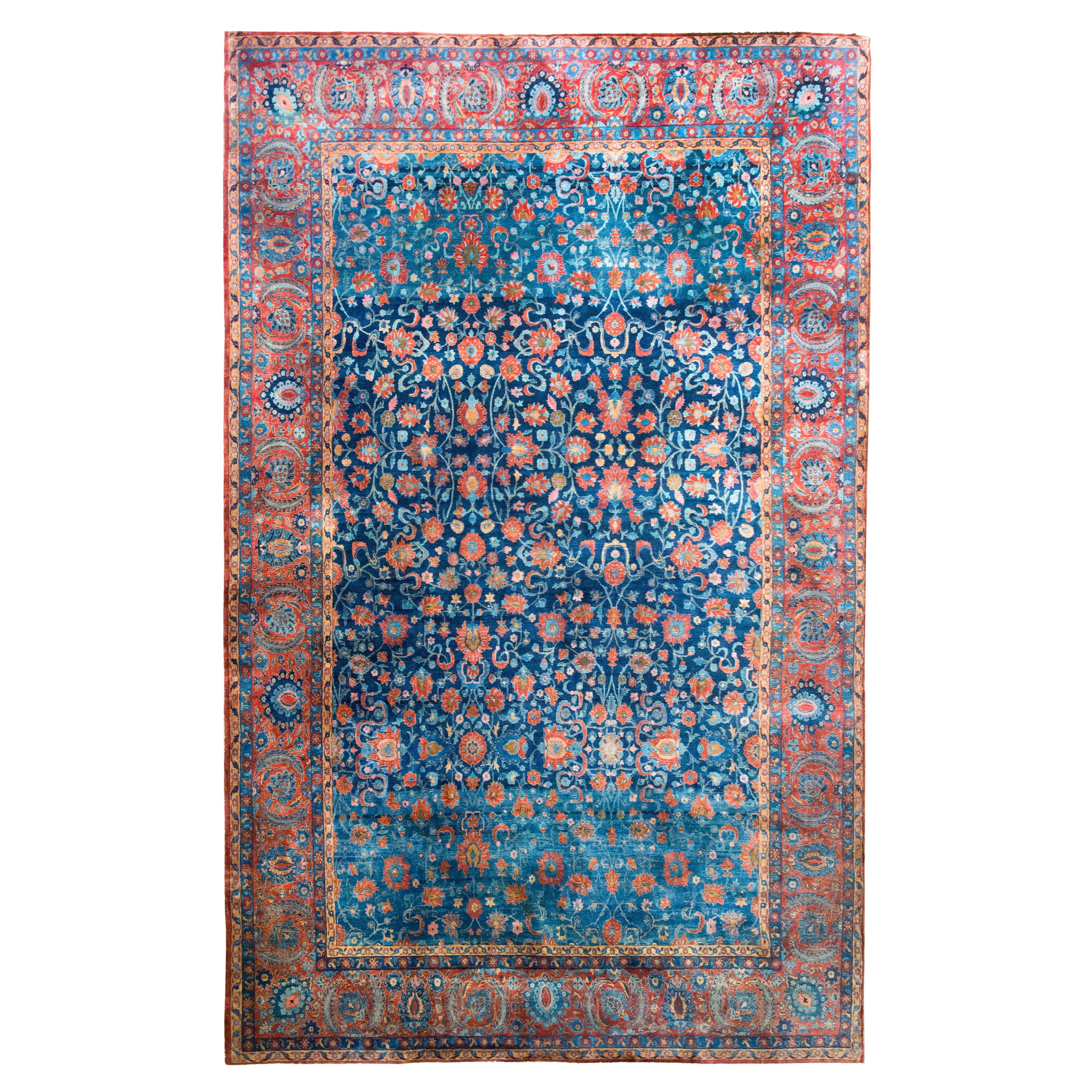 Tapis persan Kashan du début du 20e siècle