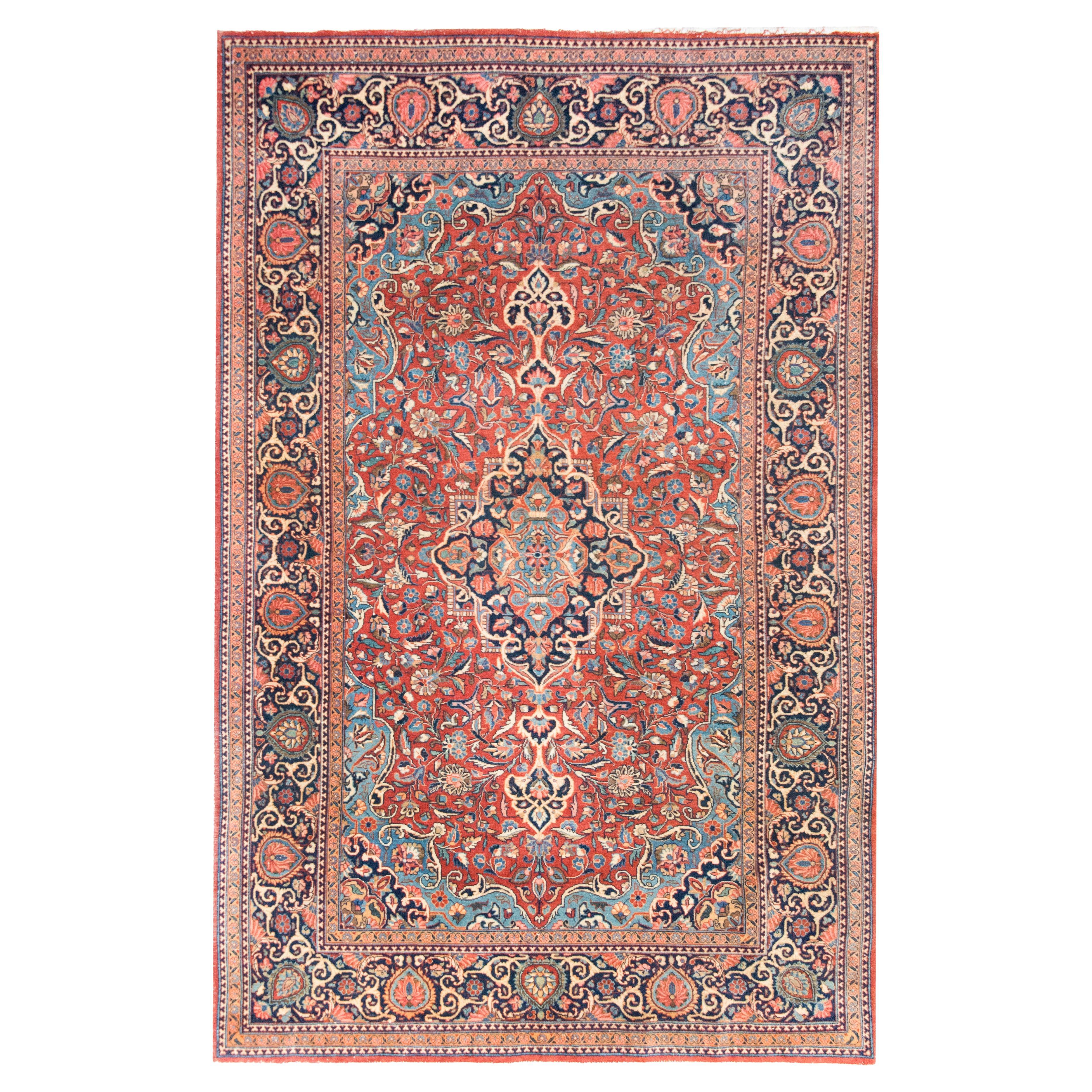 Early 20th Century Persian Kashan Rug