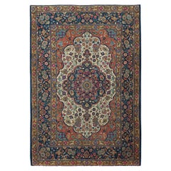 Alfombra Persa Kashan de principios del siglo XX