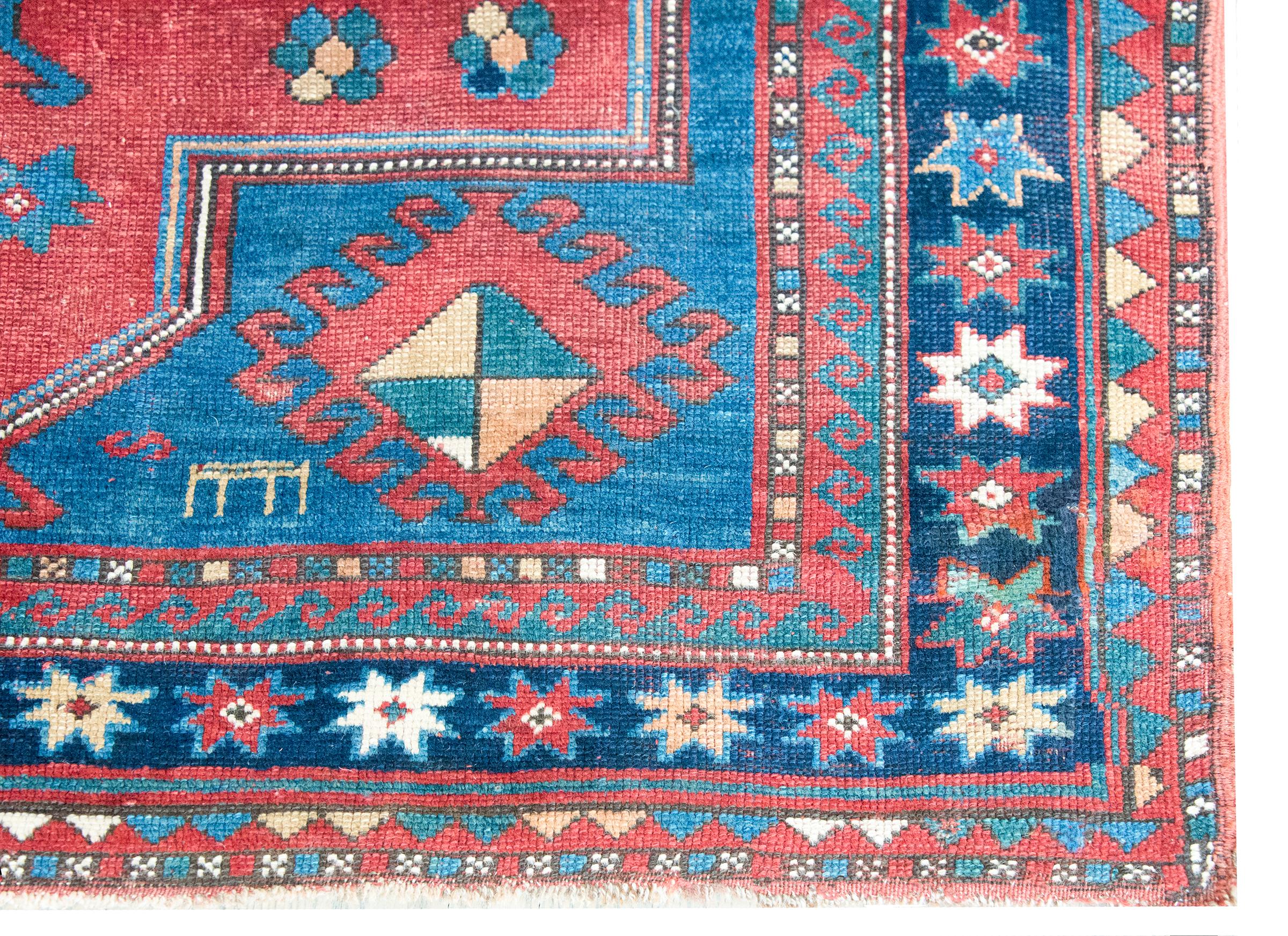 Tappeto persiano Kazak dei primi del Novecento in vendita 5