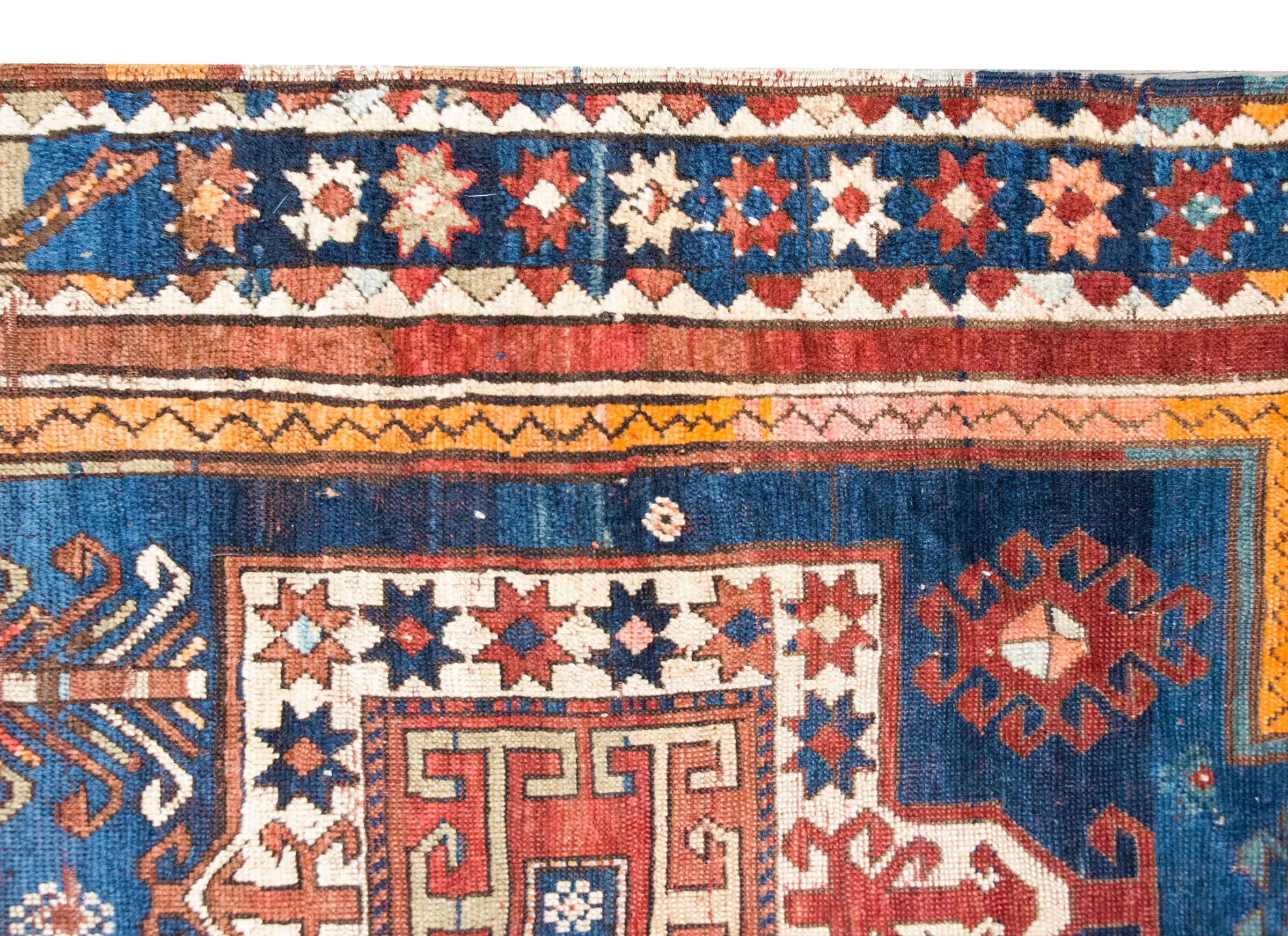 Tappeto persiano Kazak dei primi del Novecento in vendita 5