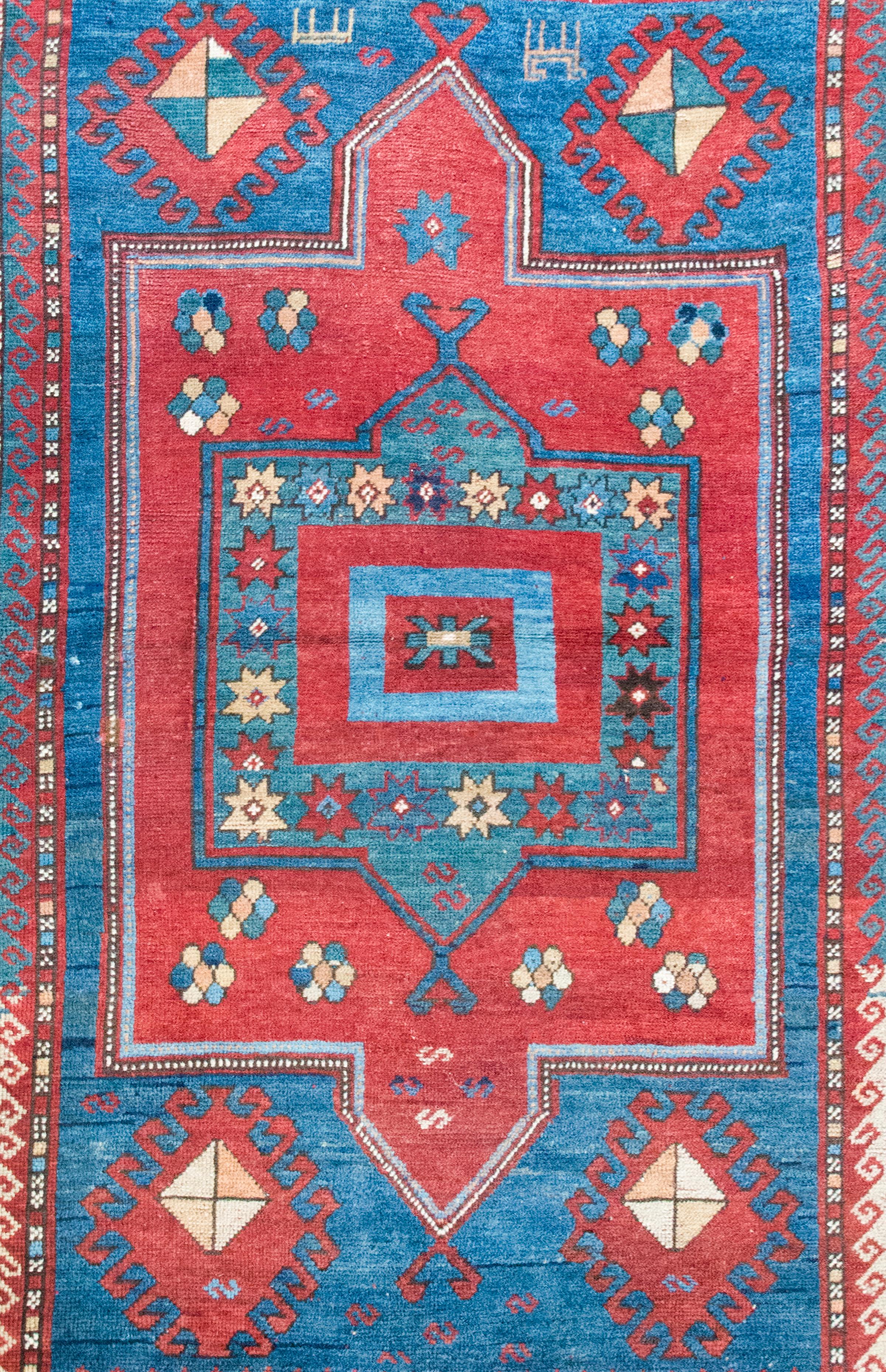 Inizio XX secolo Tappeto persiano Kazak dei primi del Novecento in vendita
