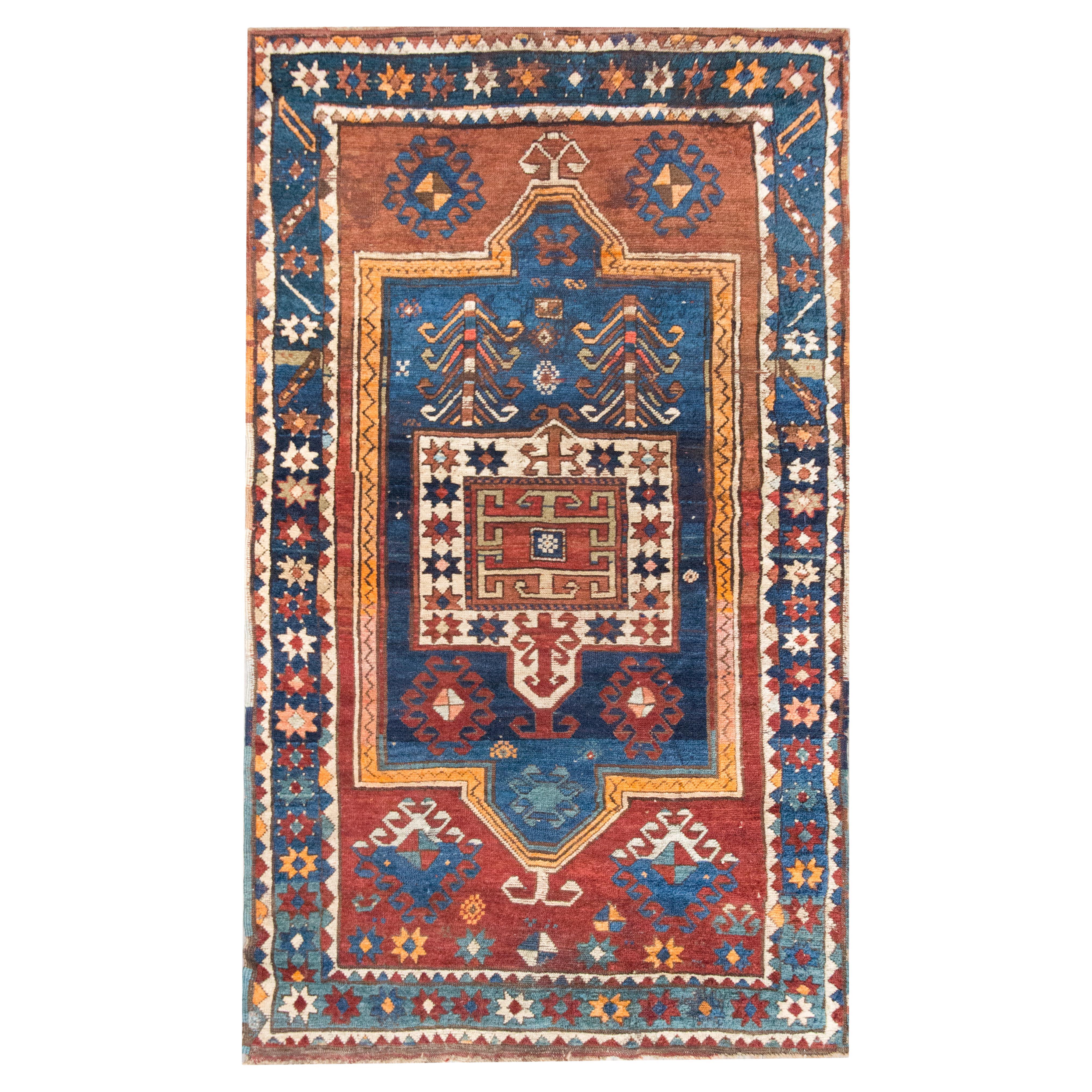 Tapis persan Kazak du début du 20e siècle