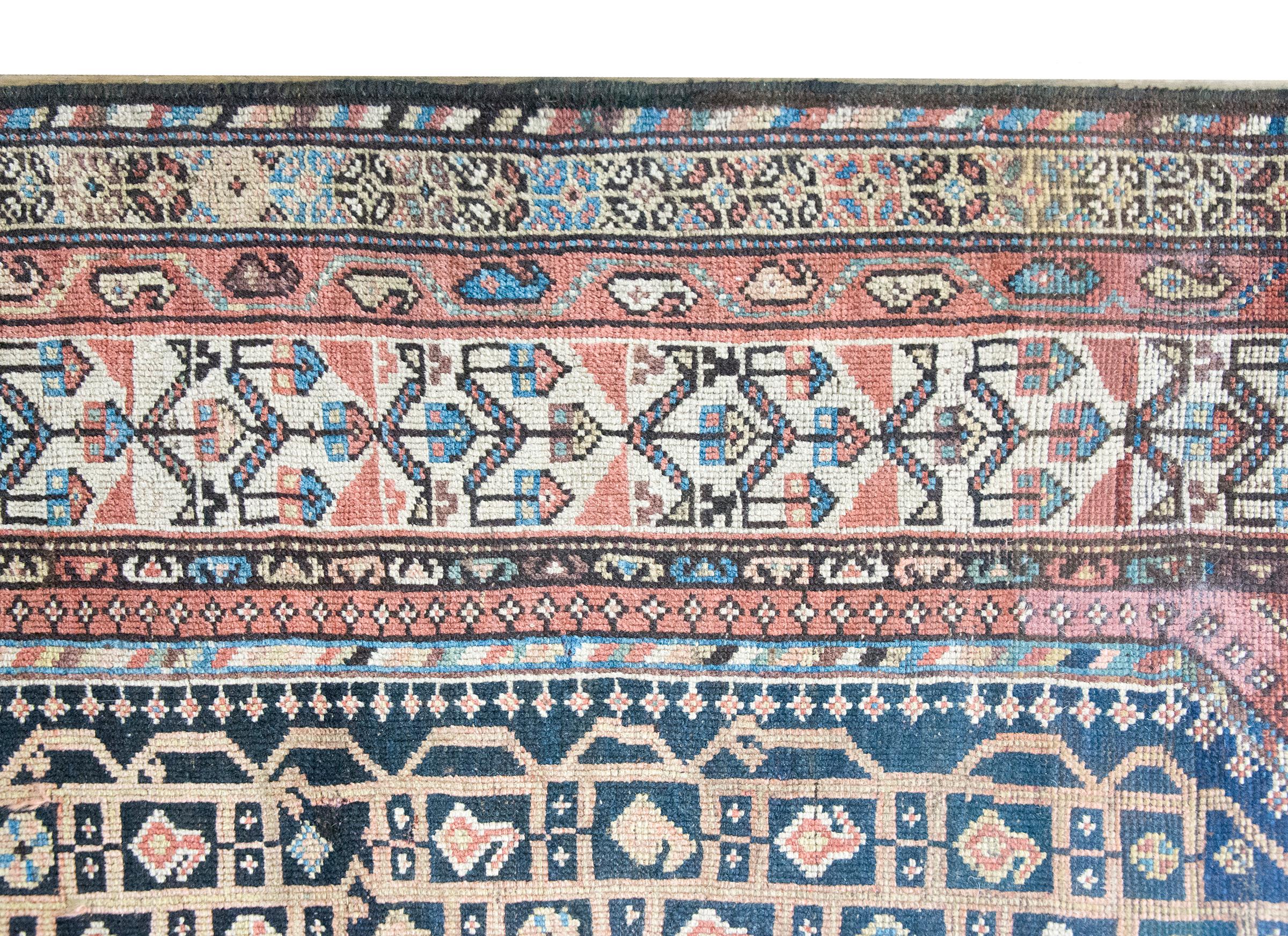 Early 20th Century Persian Khamseh Rug For Sale 4