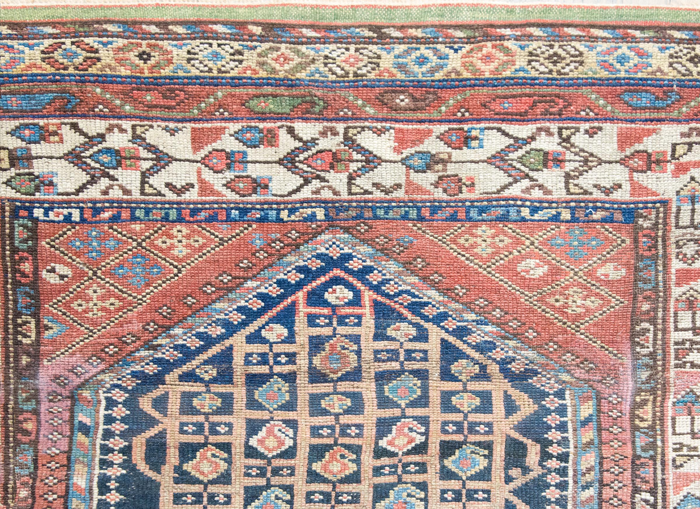 Early 20th Century Persian Khamseh Rug For Sale 7