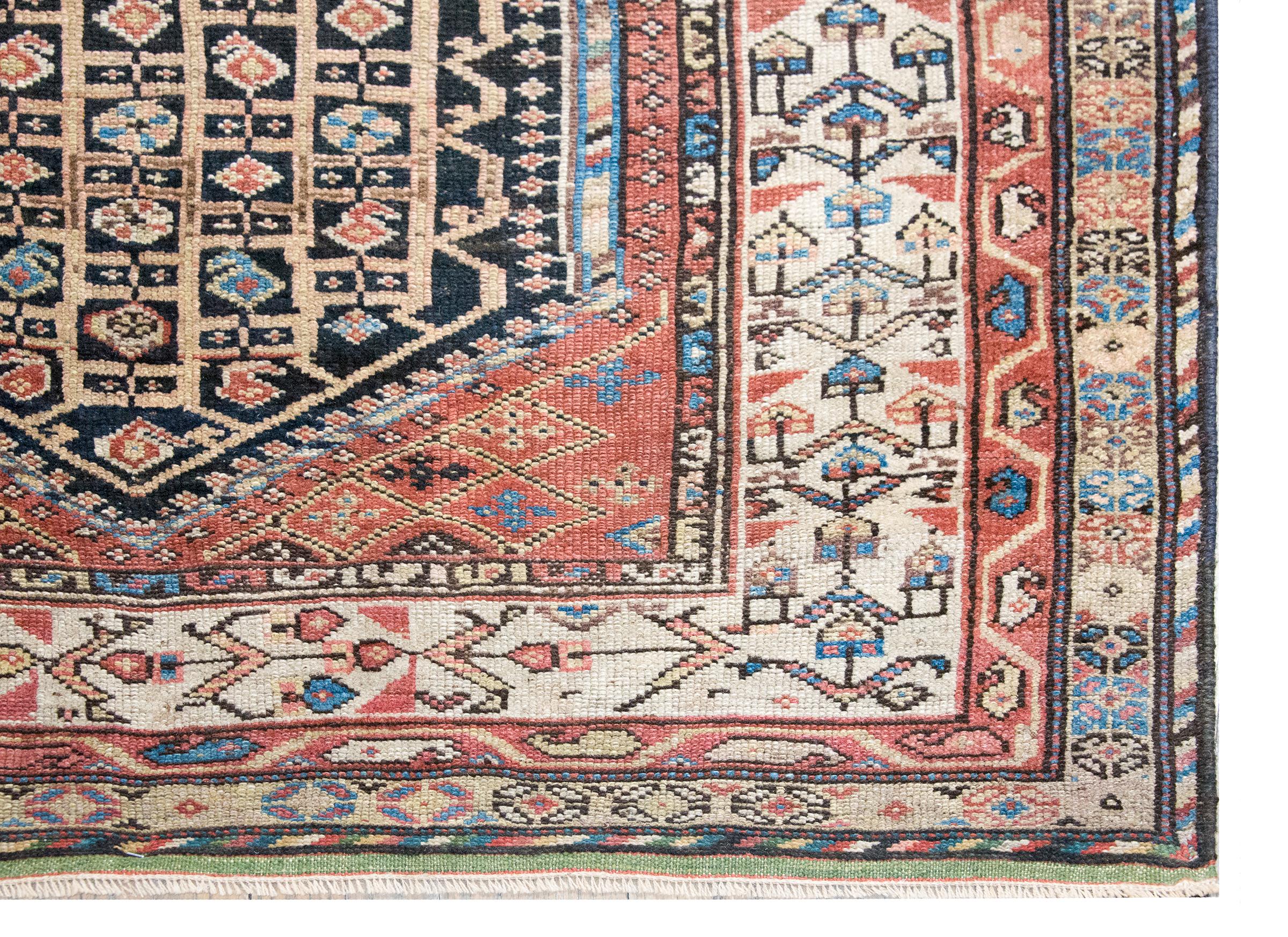 Early 20th Century Persian Khamseh Rug For Sale 8