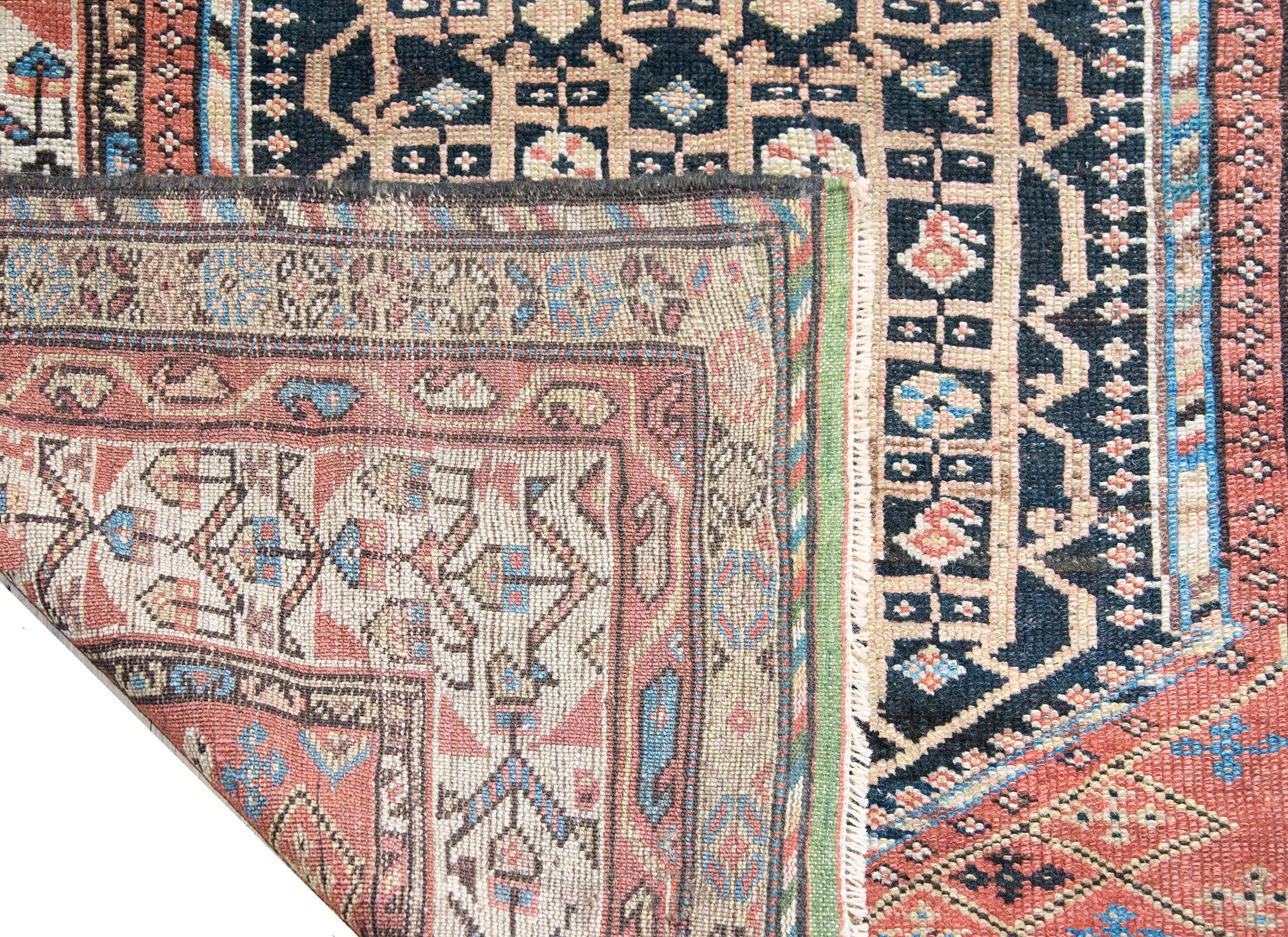 Early 20th Century Persian Khamseh Rug For Sale 9