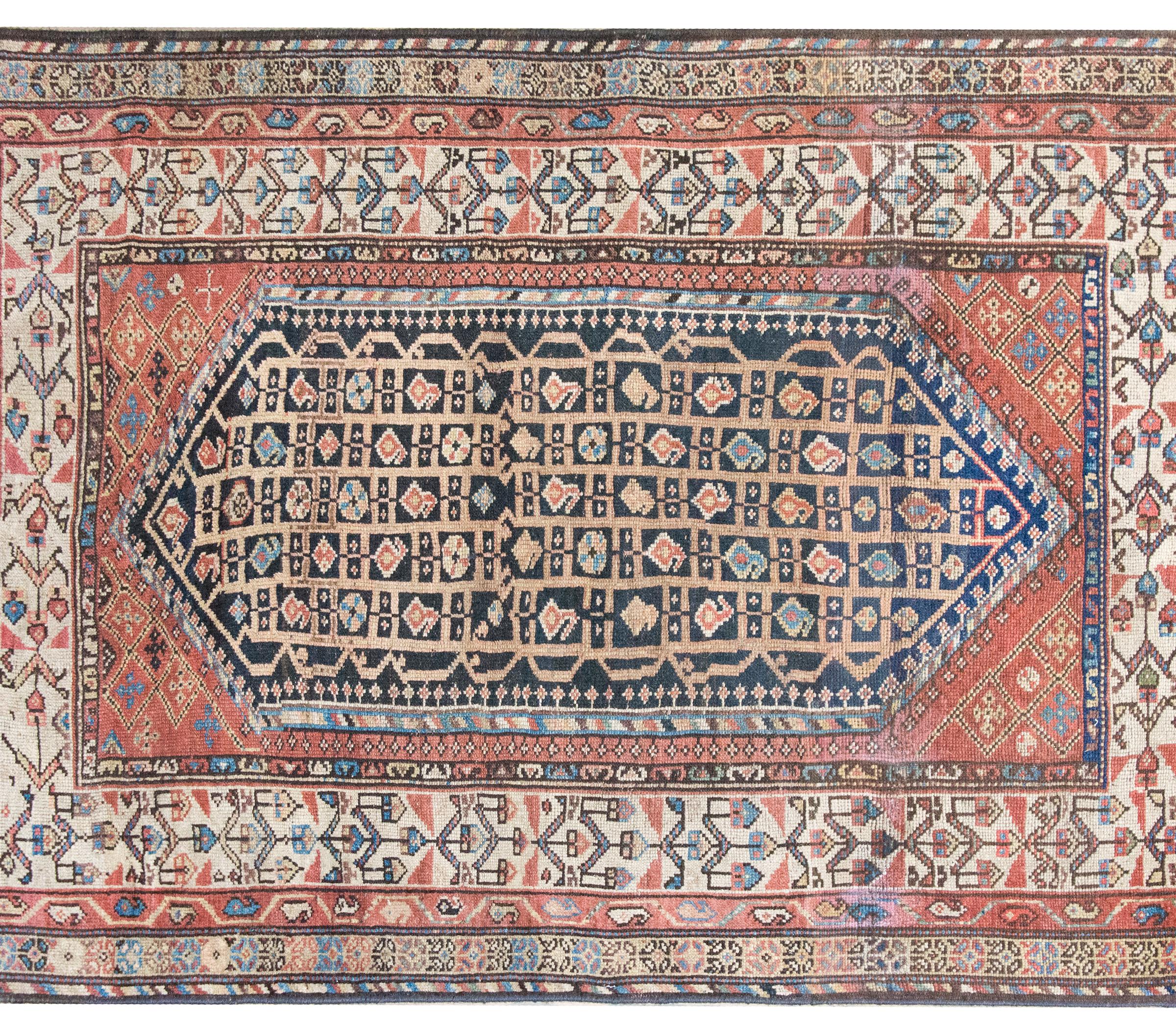 Tribal Early 20th Century Persian Khamseh Rug For Sale