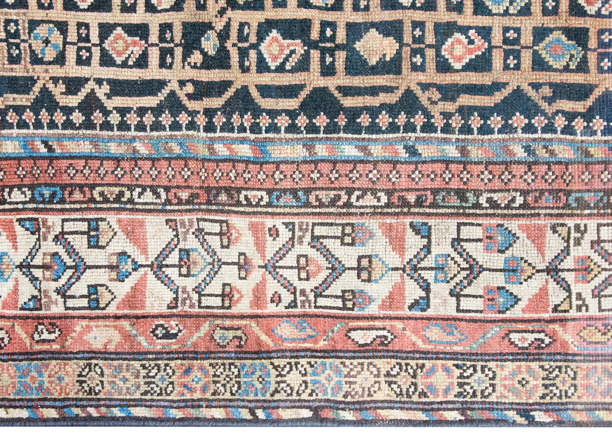 Hand-Woven Early 20th Century Persian Khamseh Rug For Sale