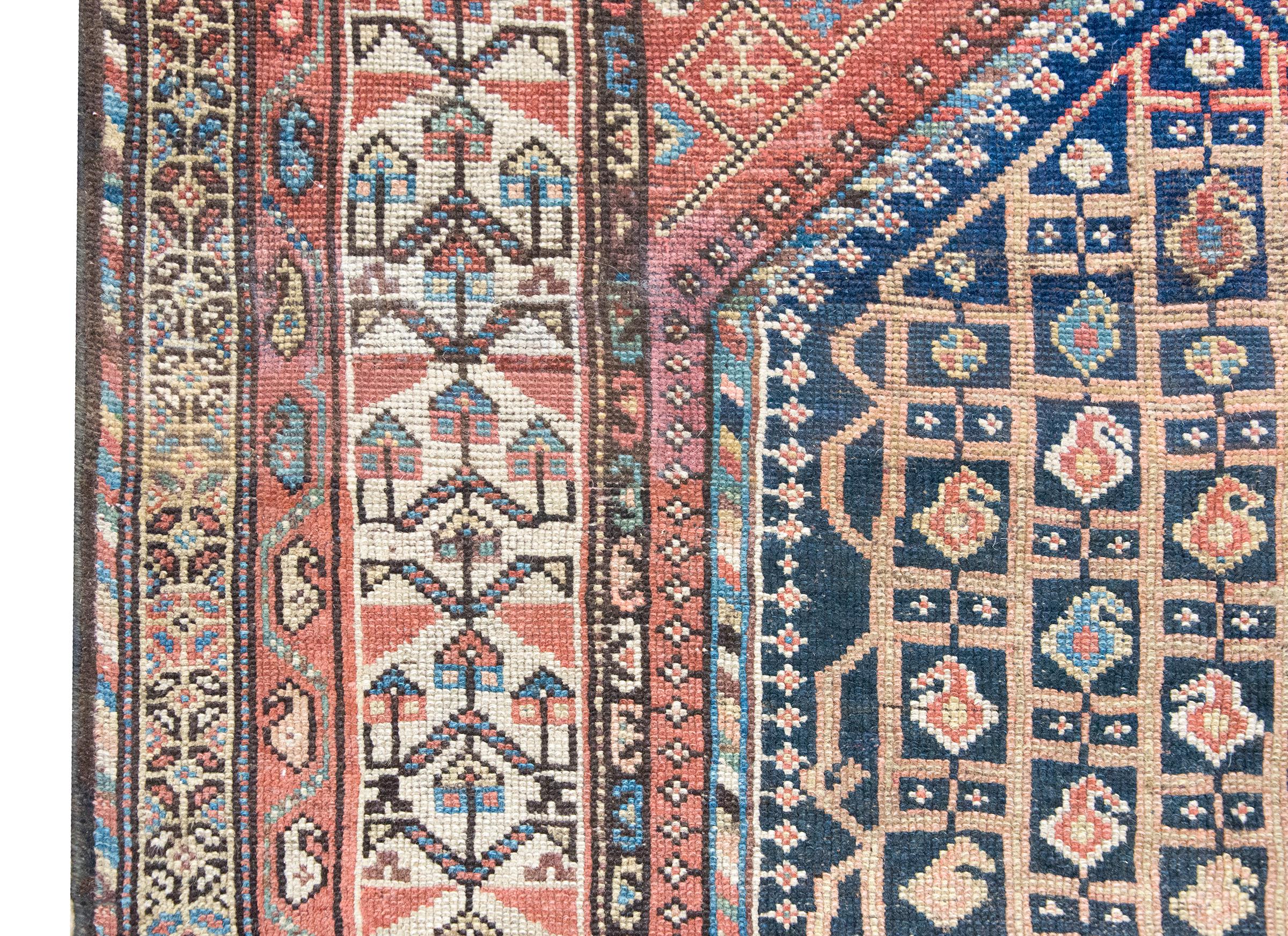 Wool Early 20th Century Persian Khamseh Rug For Sale