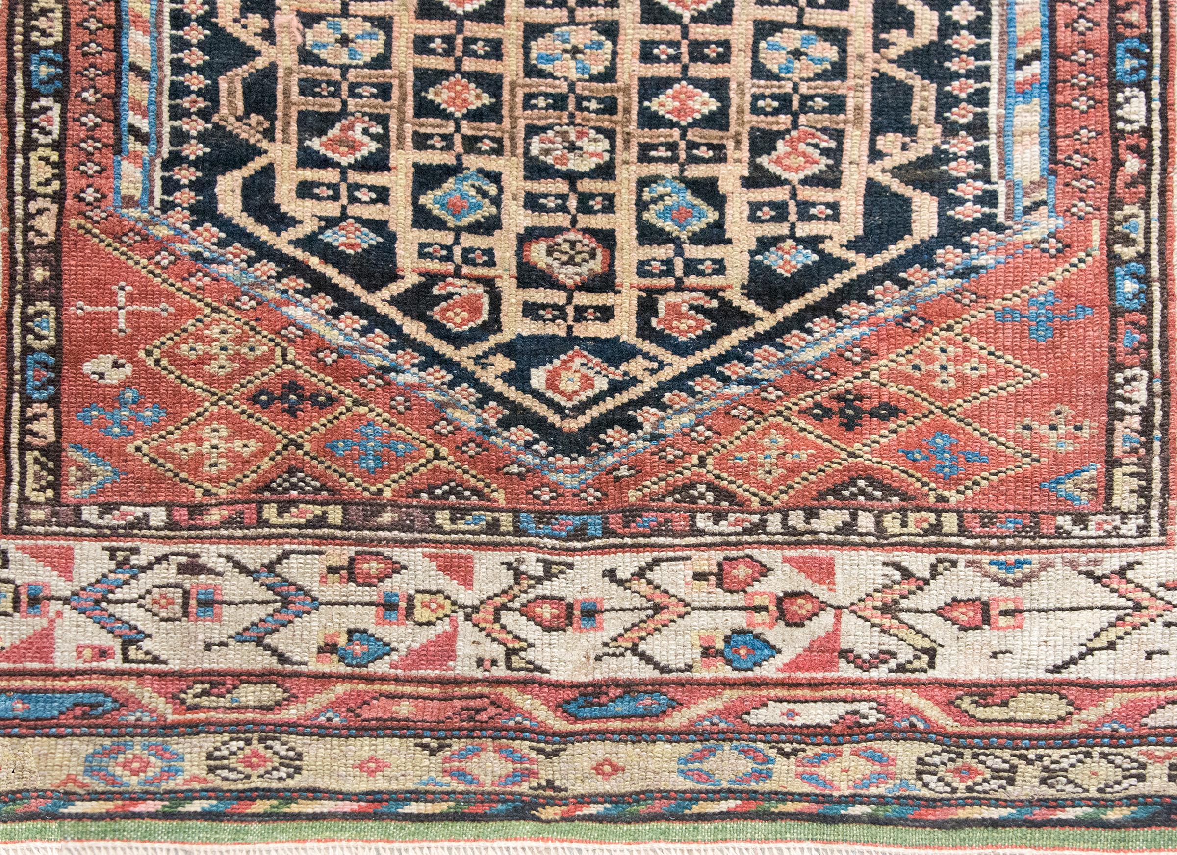 Early 20th Century Persian Khamseh Rug For Sale 2